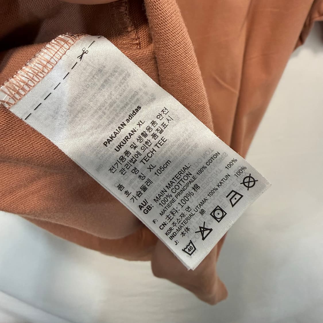 아디다스 삼선 코튼 반팔티 XL 상품이미지6