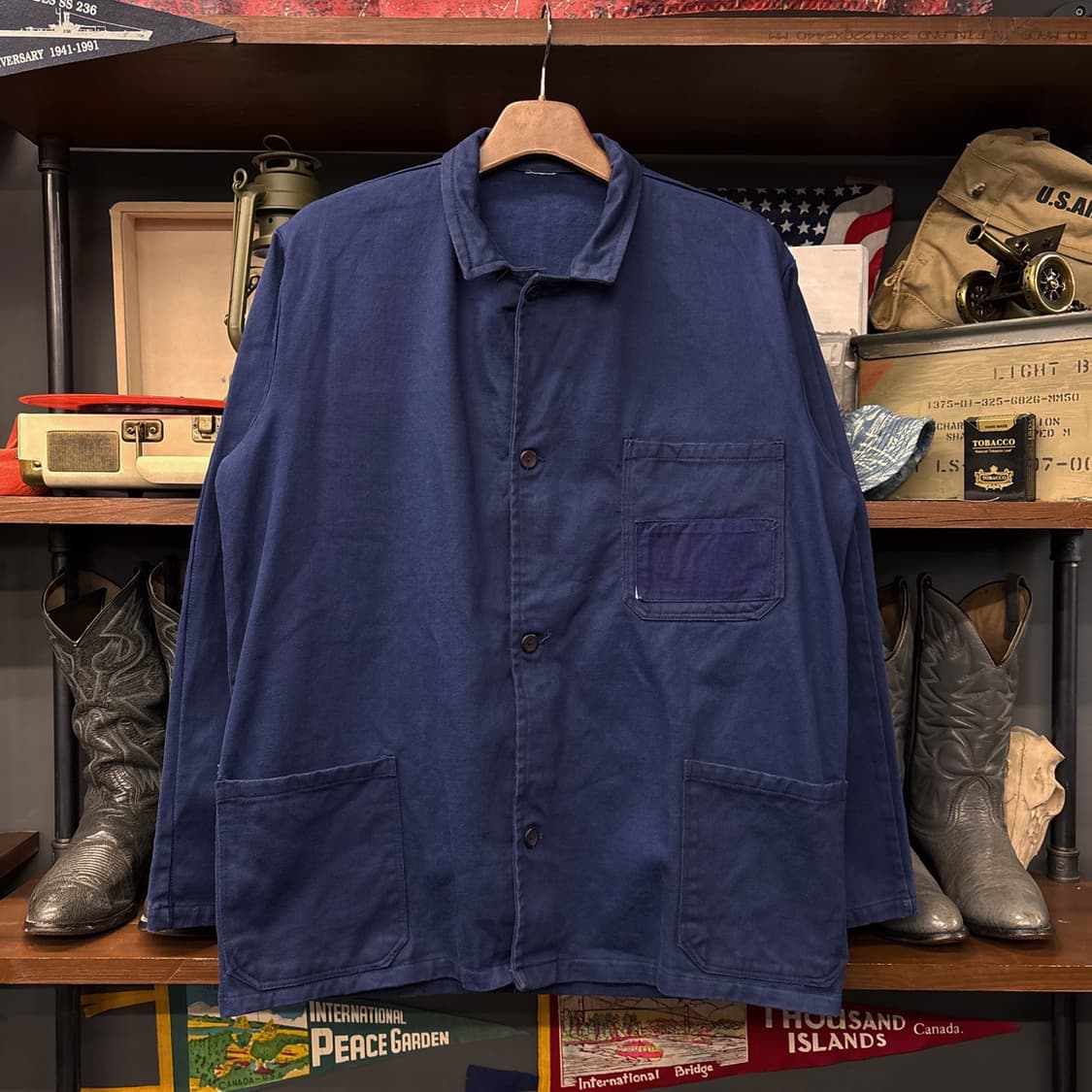 70s 오리지널 헤비 몰스킨 프렌치워크자켓 / 초어자켓 N805 상품이미지1