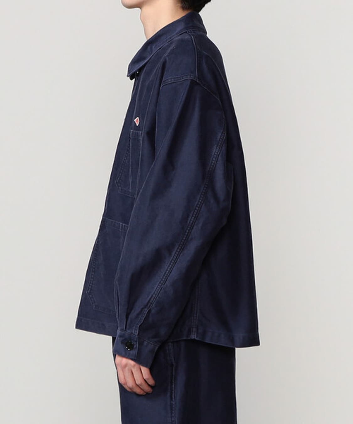DANTON 단톤 몰스킨 프렌치 커버올 자켓 네이비 상품이미지7