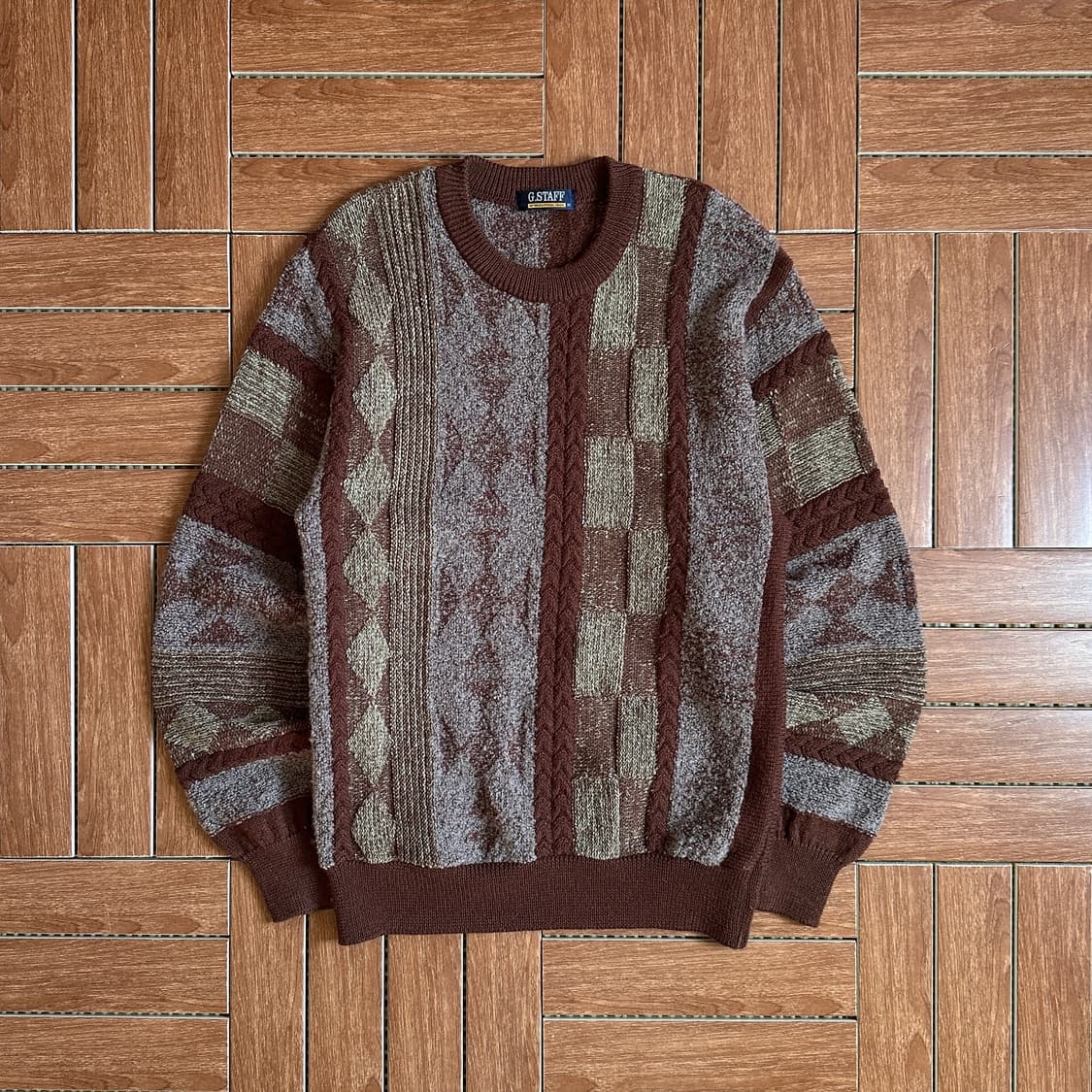 G.Staff mix wool knit sweater 상품이미지1