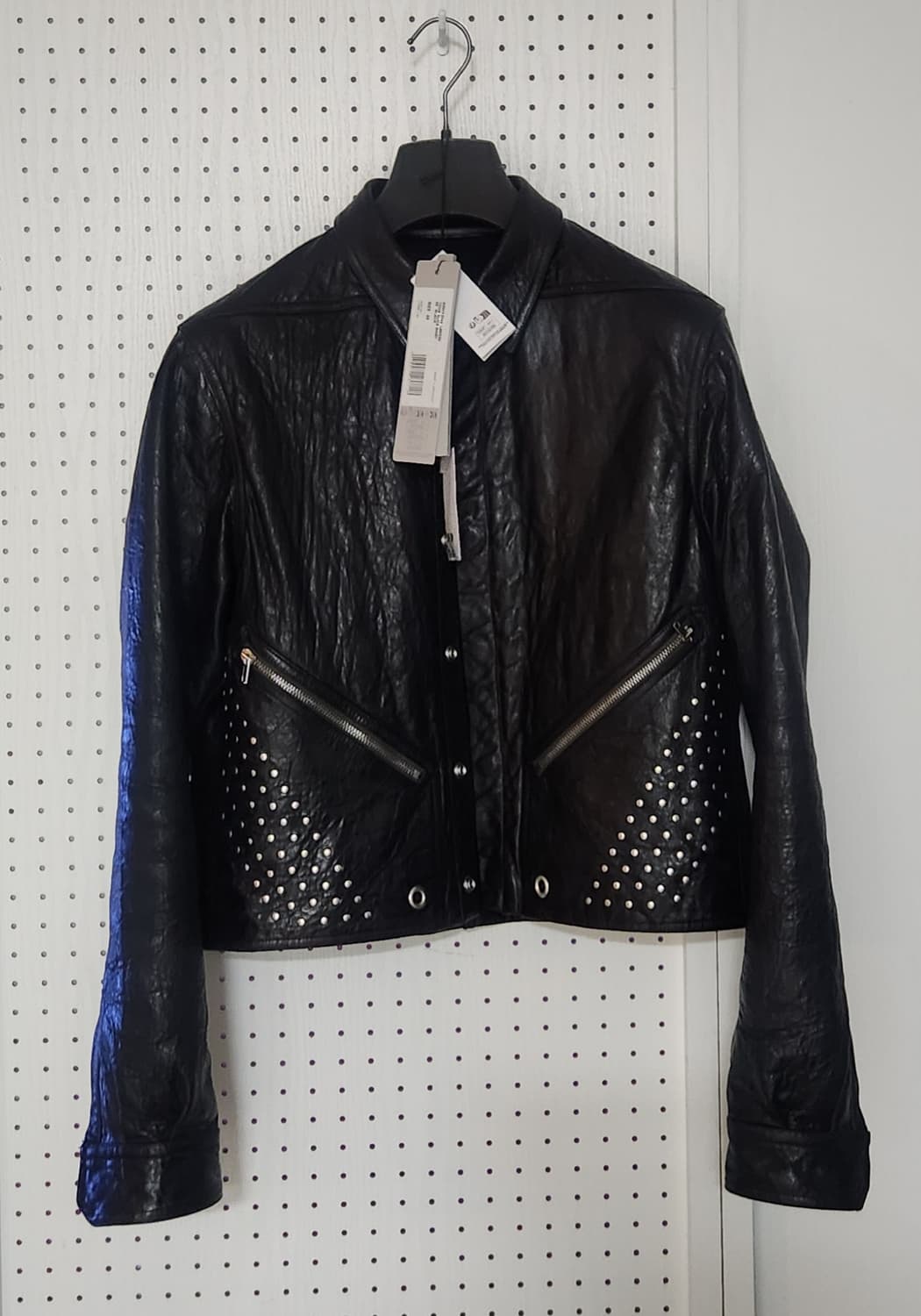 릭오웬스 SS26 TEMPLE 런웨이 투어 앨리스 레더 자켓 48사이즈 상품이미지5