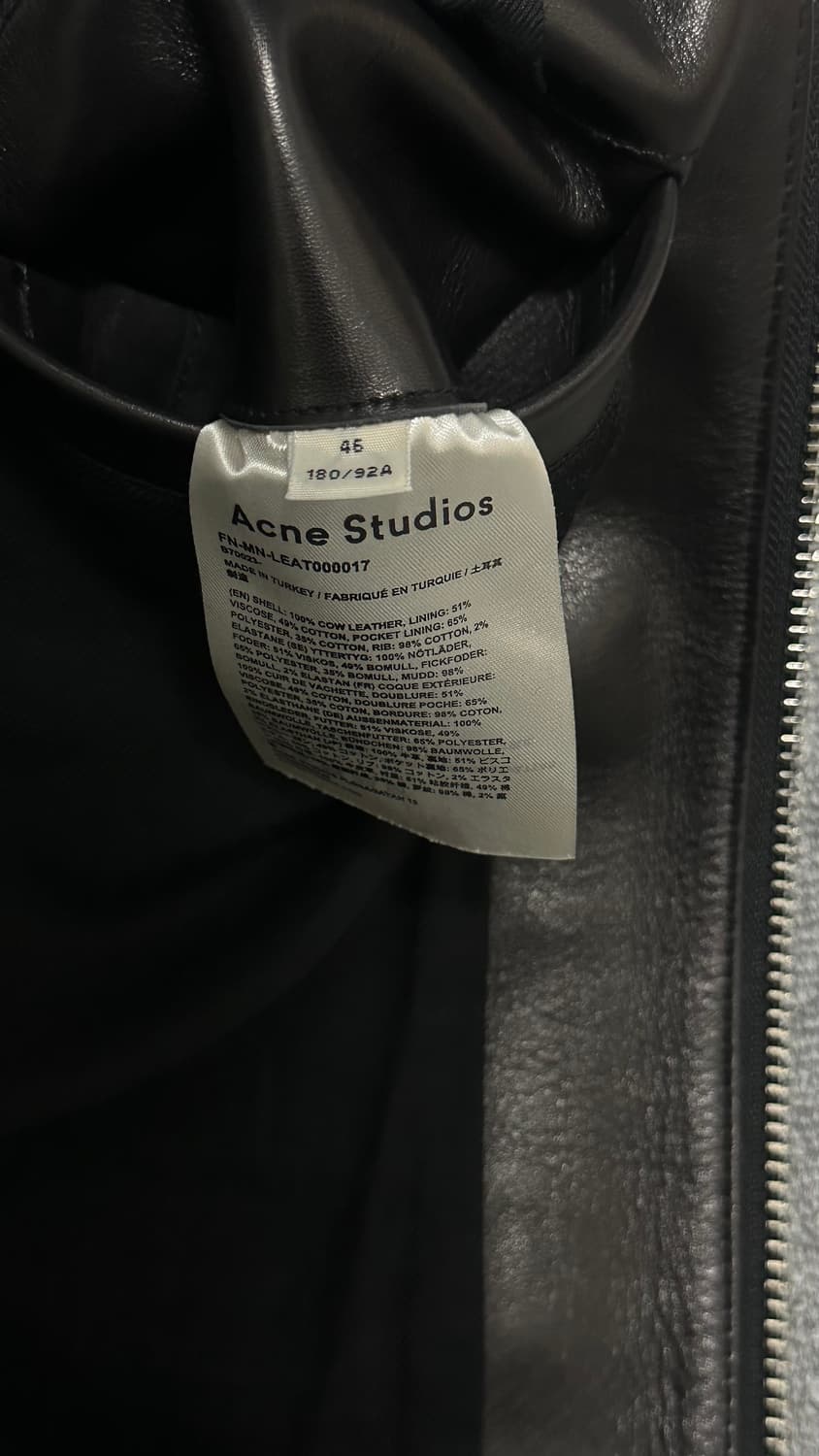 ACNE STUDIOS Leather Bomber  상품이미지8