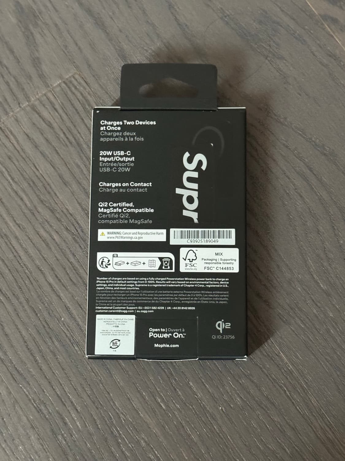 슈프림 모피 Qi2 파워스테이션 블랙 상품이미지3