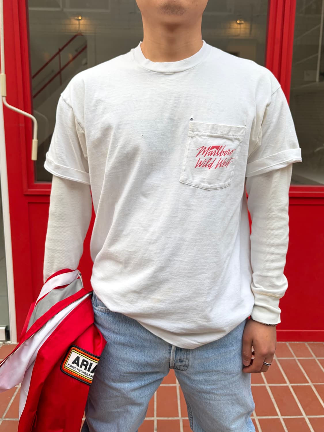 90‘s Marlboro Wild West cowboy T-shirt  상품이미지5