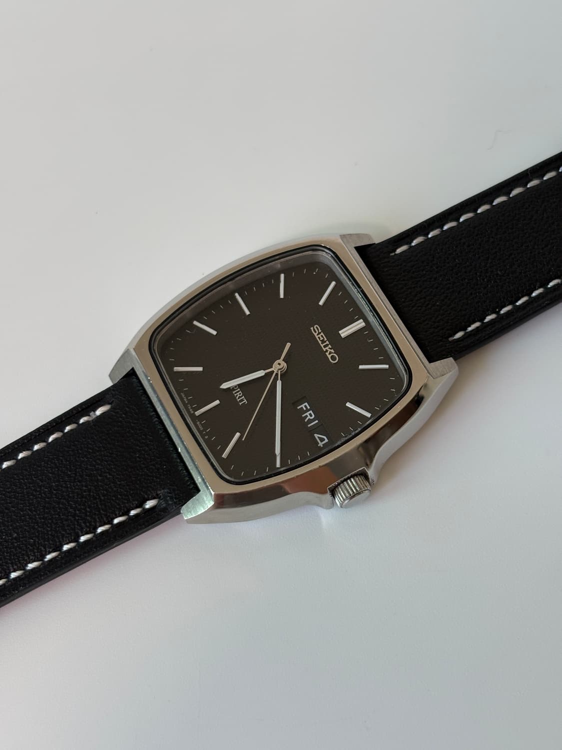 1990s Spirit Black Dial Square Quartz 상품이미지4