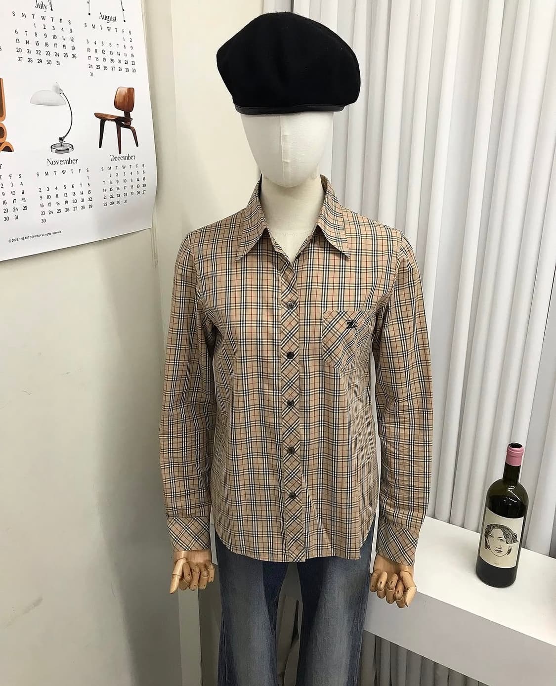 버버리 블루라벨 노바체크 셔츠 상품이미지8