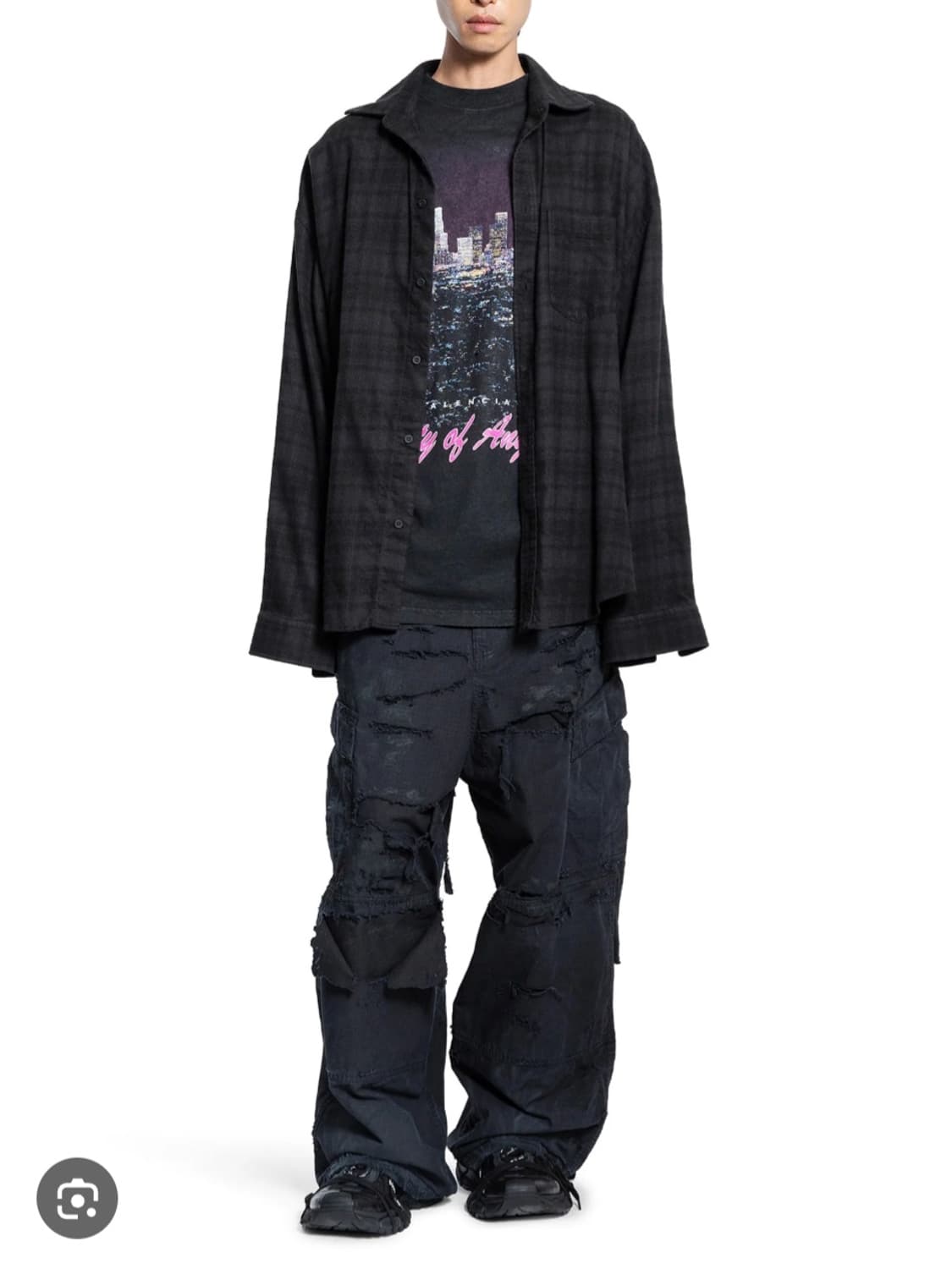 발렌시아가 레이어드 셔츠 시티 오브 트롱프뢰유 상품이미지3