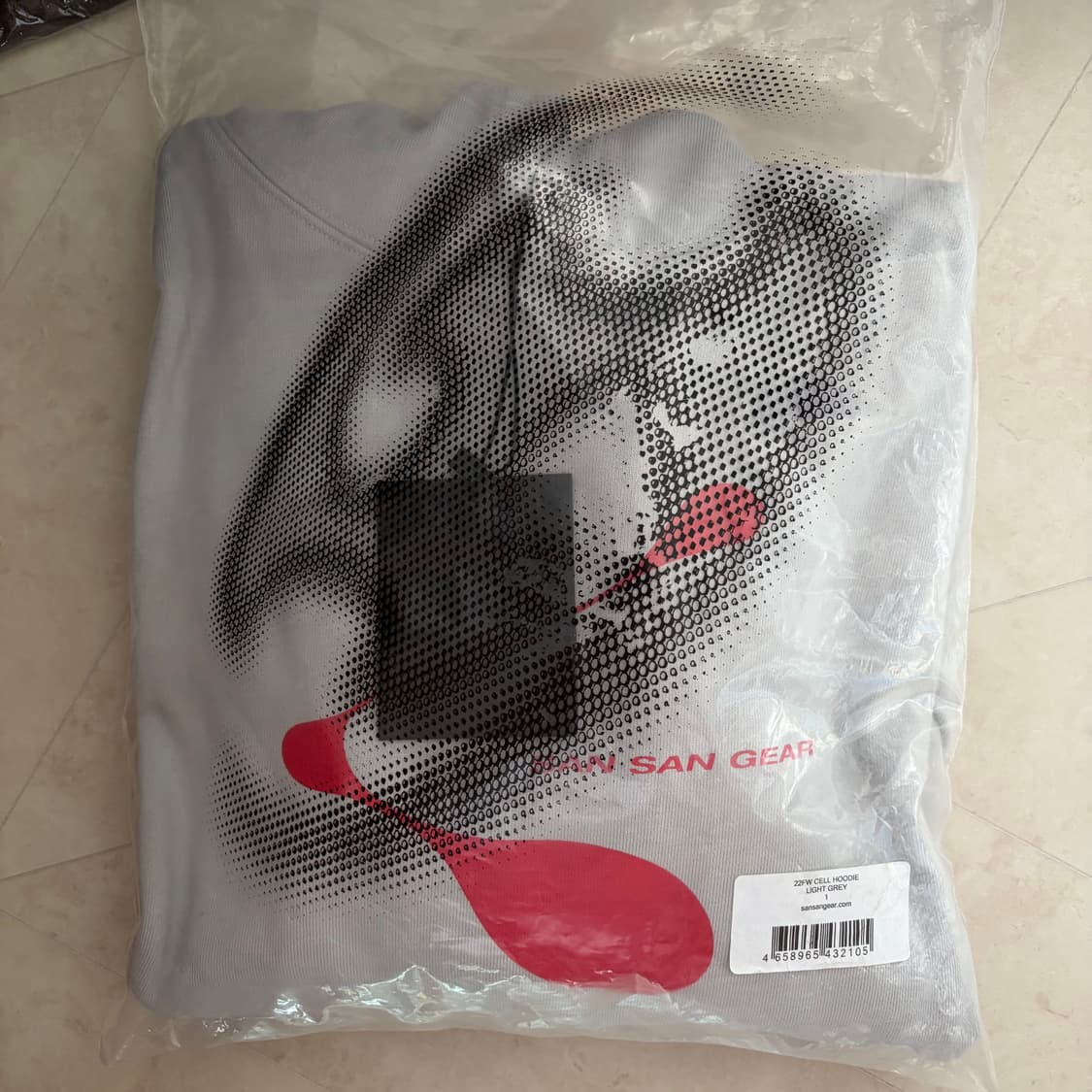 [새상품]산산기어 셀 후드티 라이트그레이 상품이미지4