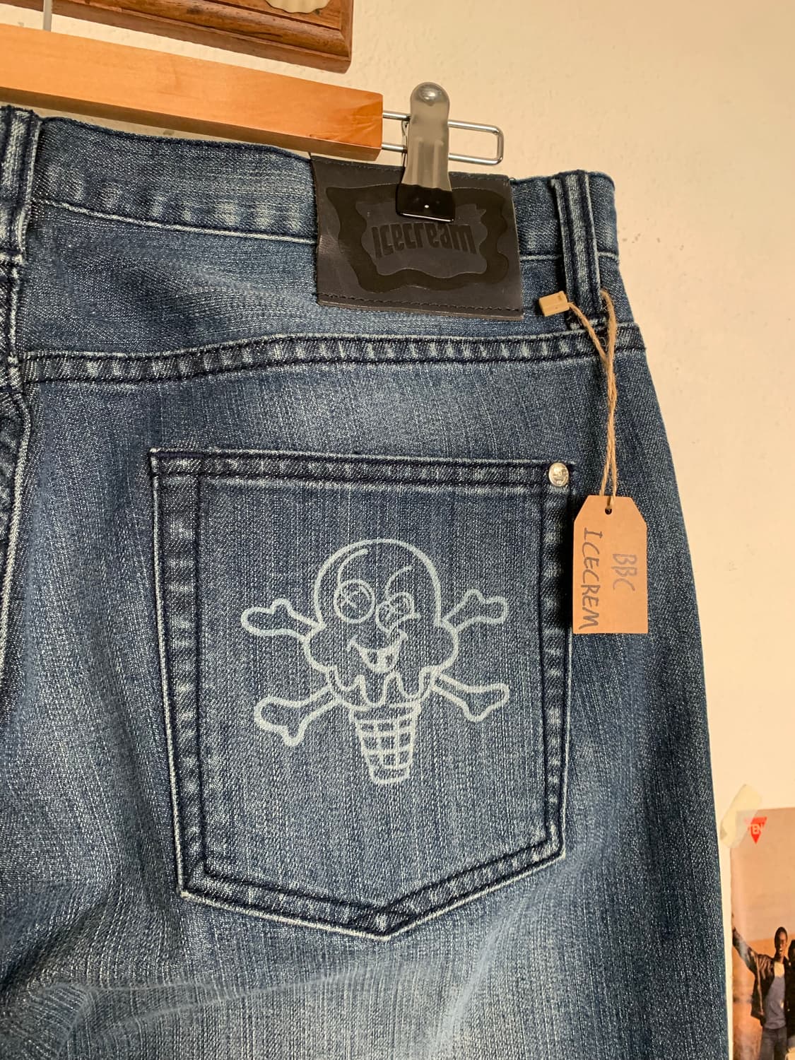 아이스크림 러닝독 페이딩 데님팬츠 상품이미지2