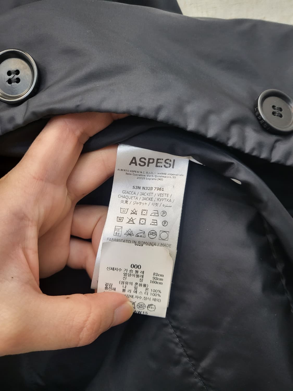 아스페시 블랙 숏 자켓 상품이미지4