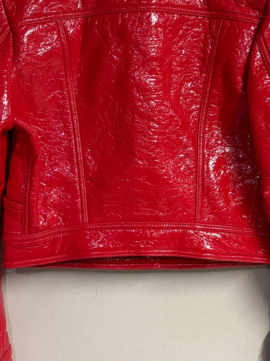 DIESEL red glossy coated jacket 상품이미지7