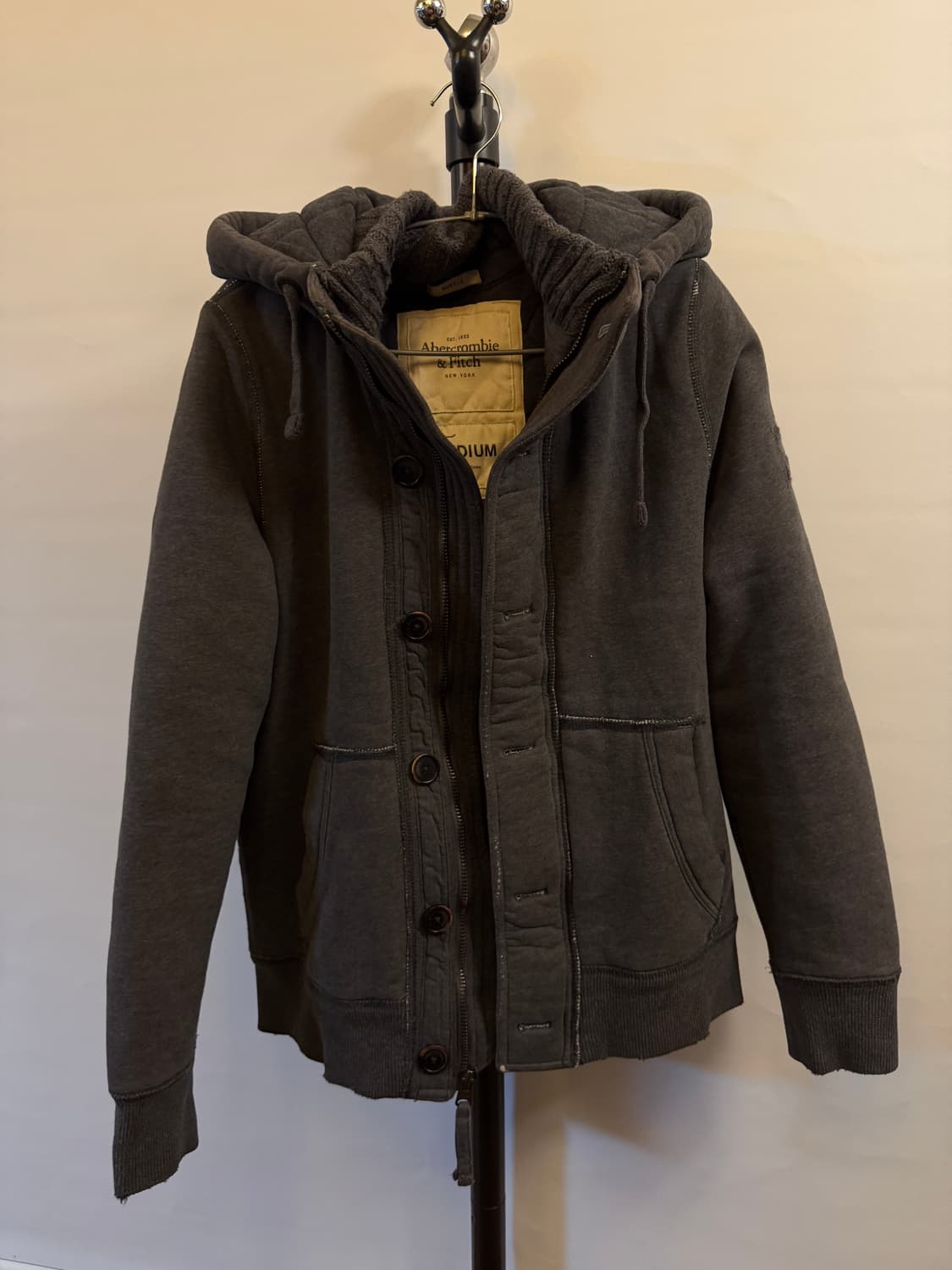 아베크롬비 올드스쿨 그레이 후드자켓 상품이미지2