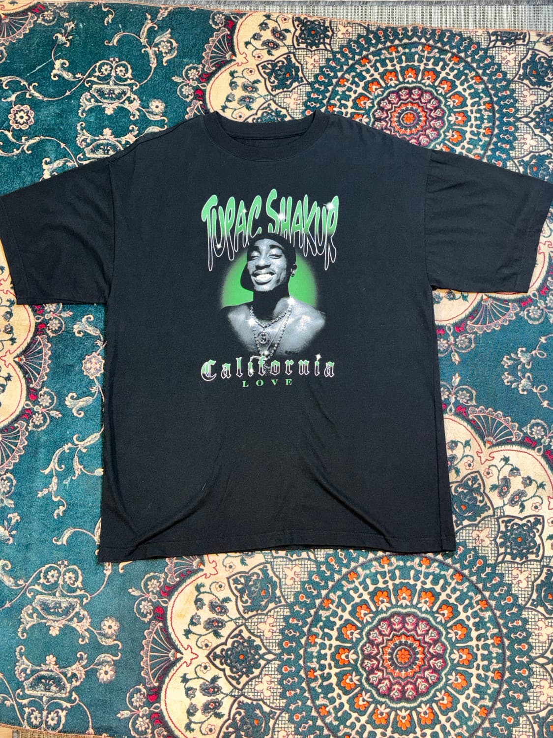 2Pac 블랙 래퍼 반팔티 상품이미지1