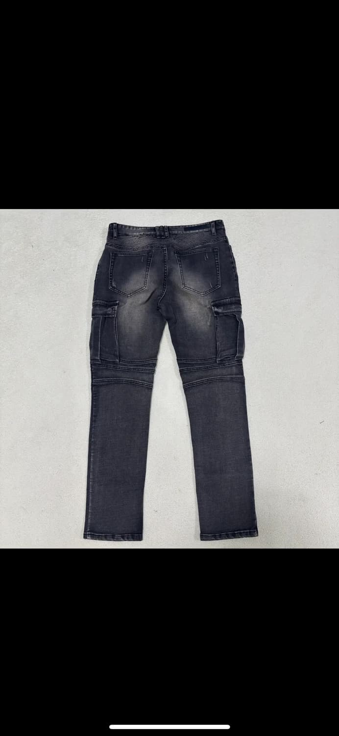 3Size JMC Jeans 워싱 바이커 카고 데님 팬츠 1208 상품이미지2