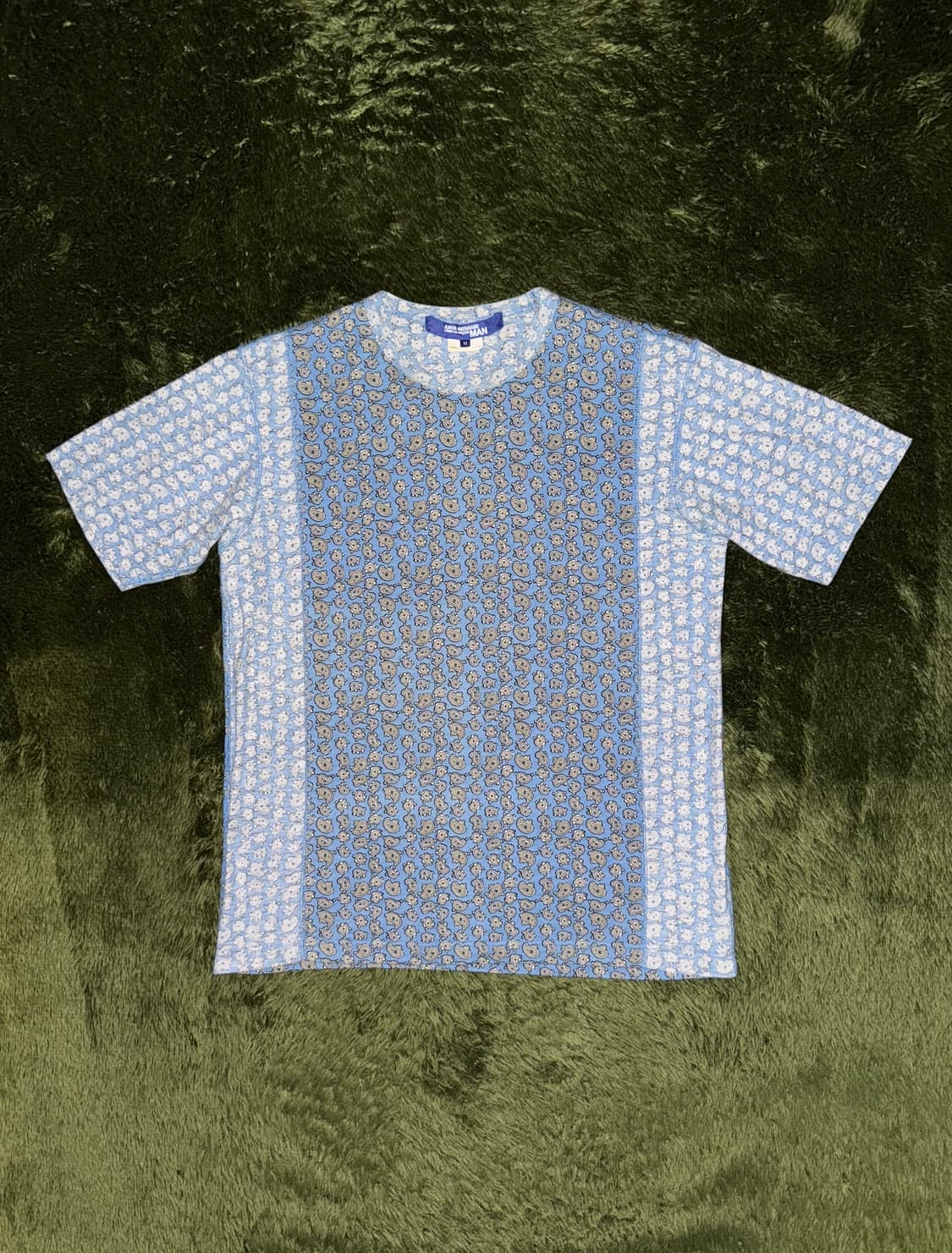 [M] 08ss 준야 와타나베 꼼데가르송 페이즐리 패널 티셔츠 상품이미지1