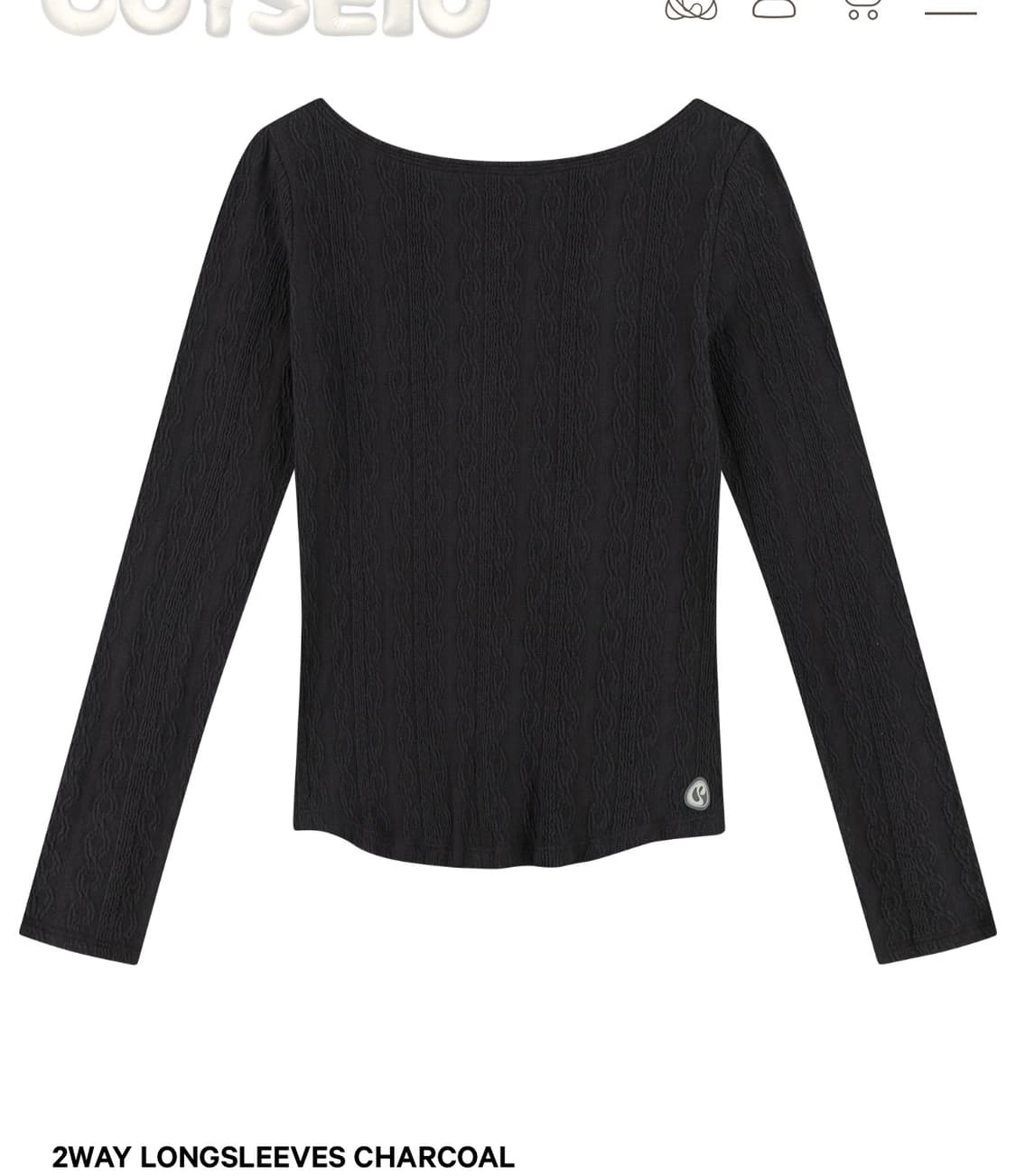 코이세이오 투웨이 롱슬리브 차콜 상품이미지2