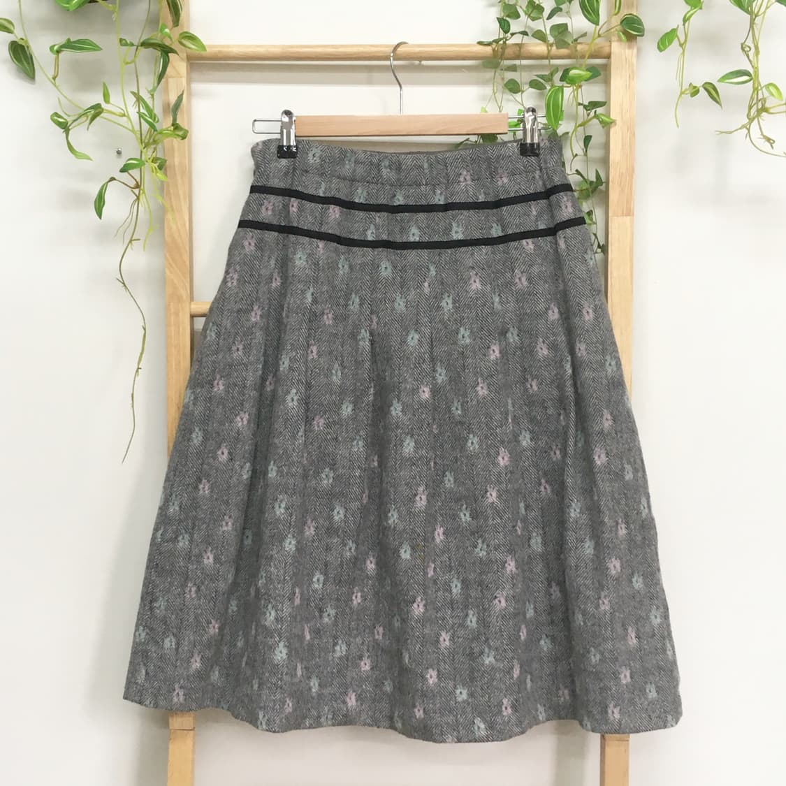 JPN/ 울스커트 모리룩스커트 울미디스커트 헤링본스커트 모리걸치마 상품이미지2
