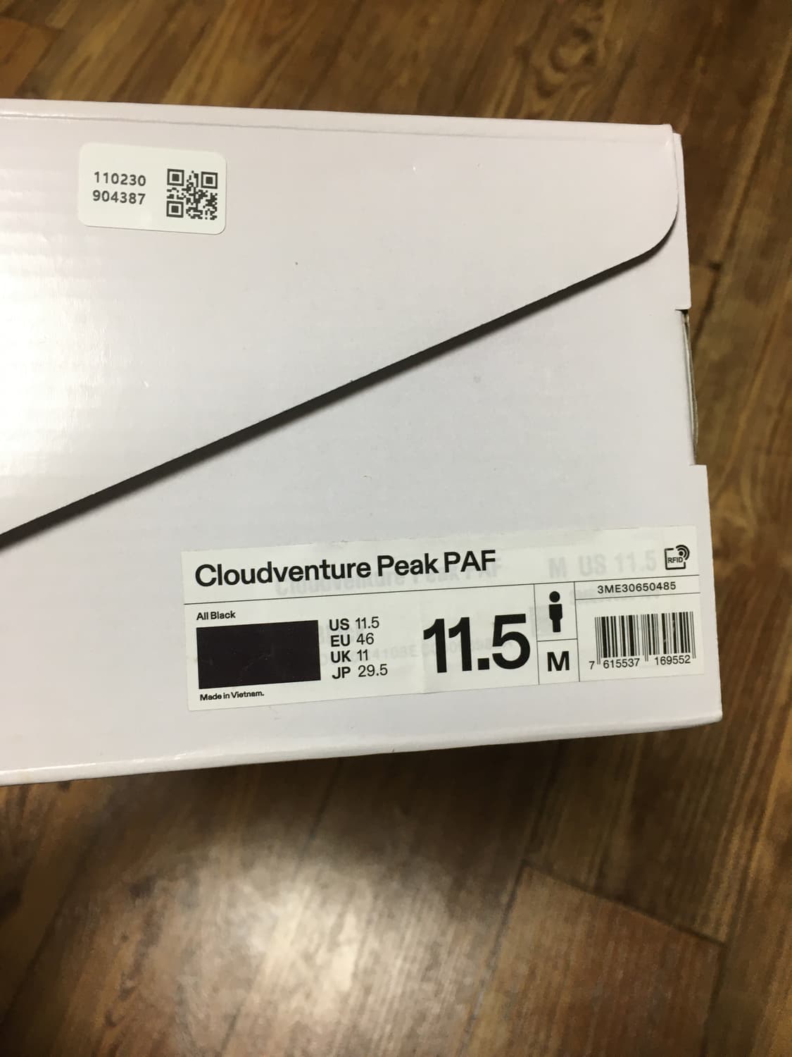 온러닝 파프 클라우드벤처 블랙 판매합니다 상품이미지8