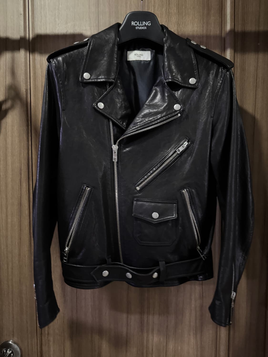 롤링스튜디오 시드 바이커 자켓 램스킨 M 라이더자켓 레더자켓 상품이미지3