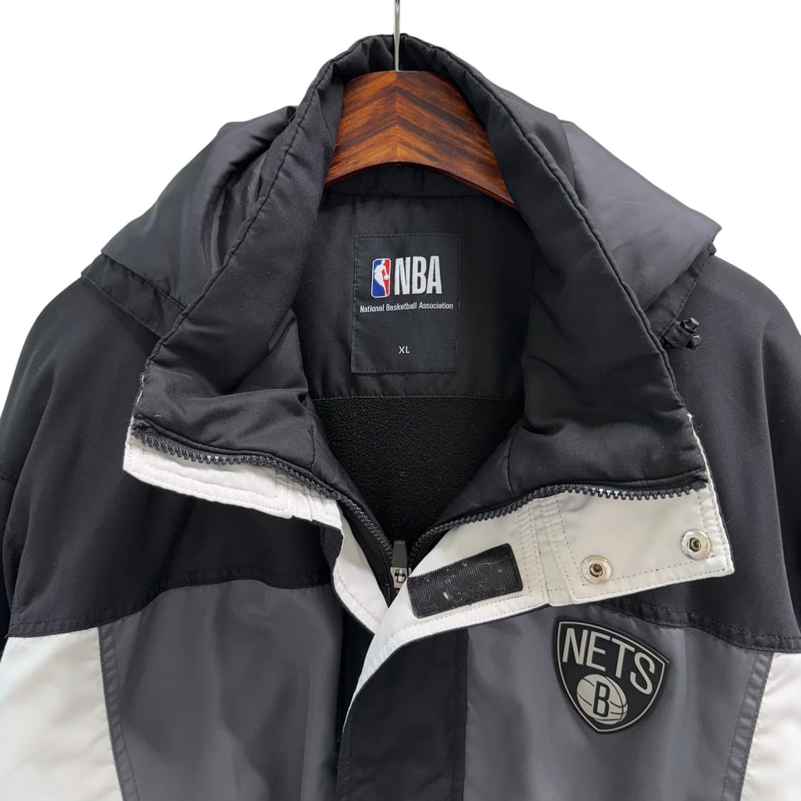 [XL] NBA 네츠 후드 패딩점퍼 상품이미지5