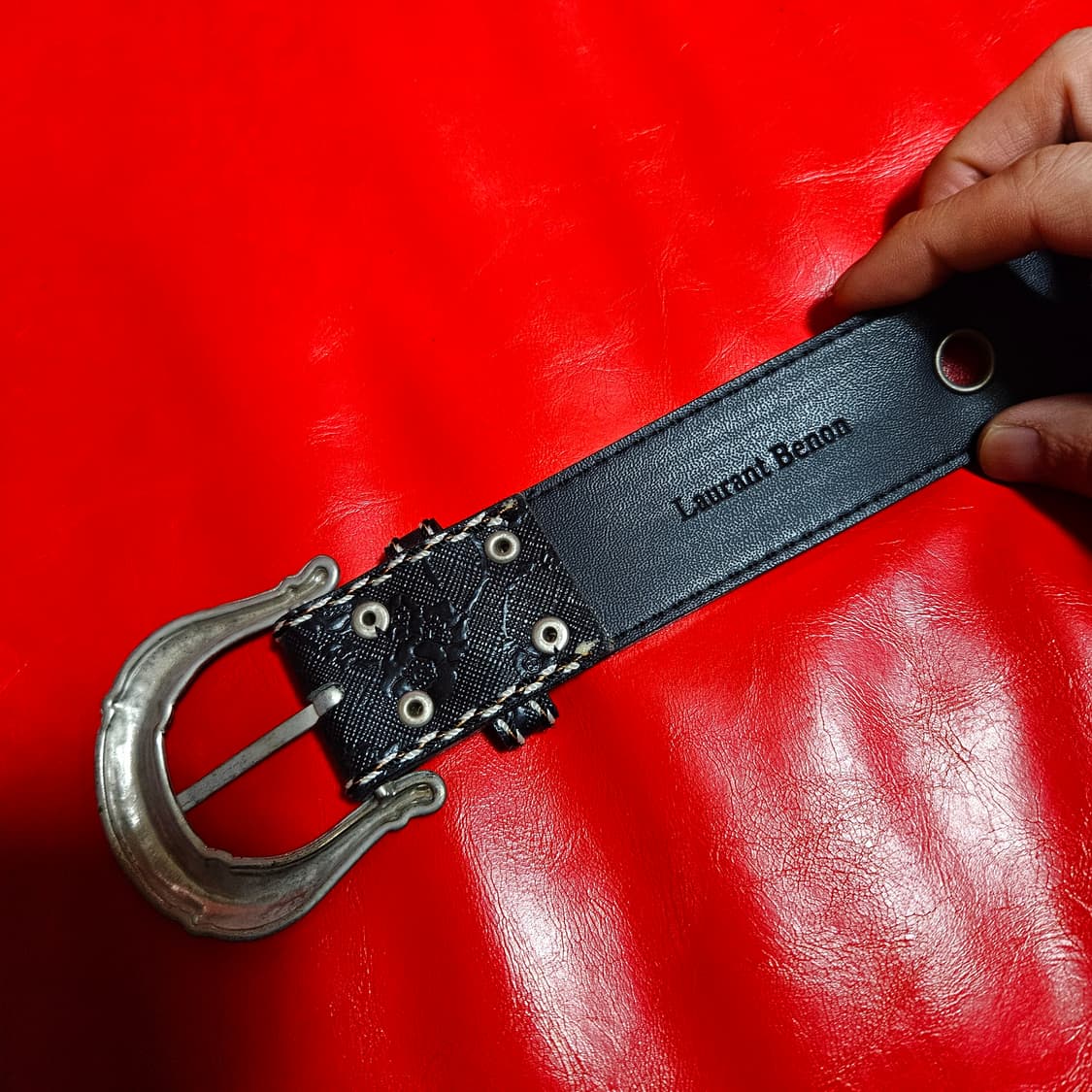 Laurant benon in paris 빈티지 웨스턴 가죽 벨트  상품이미지5