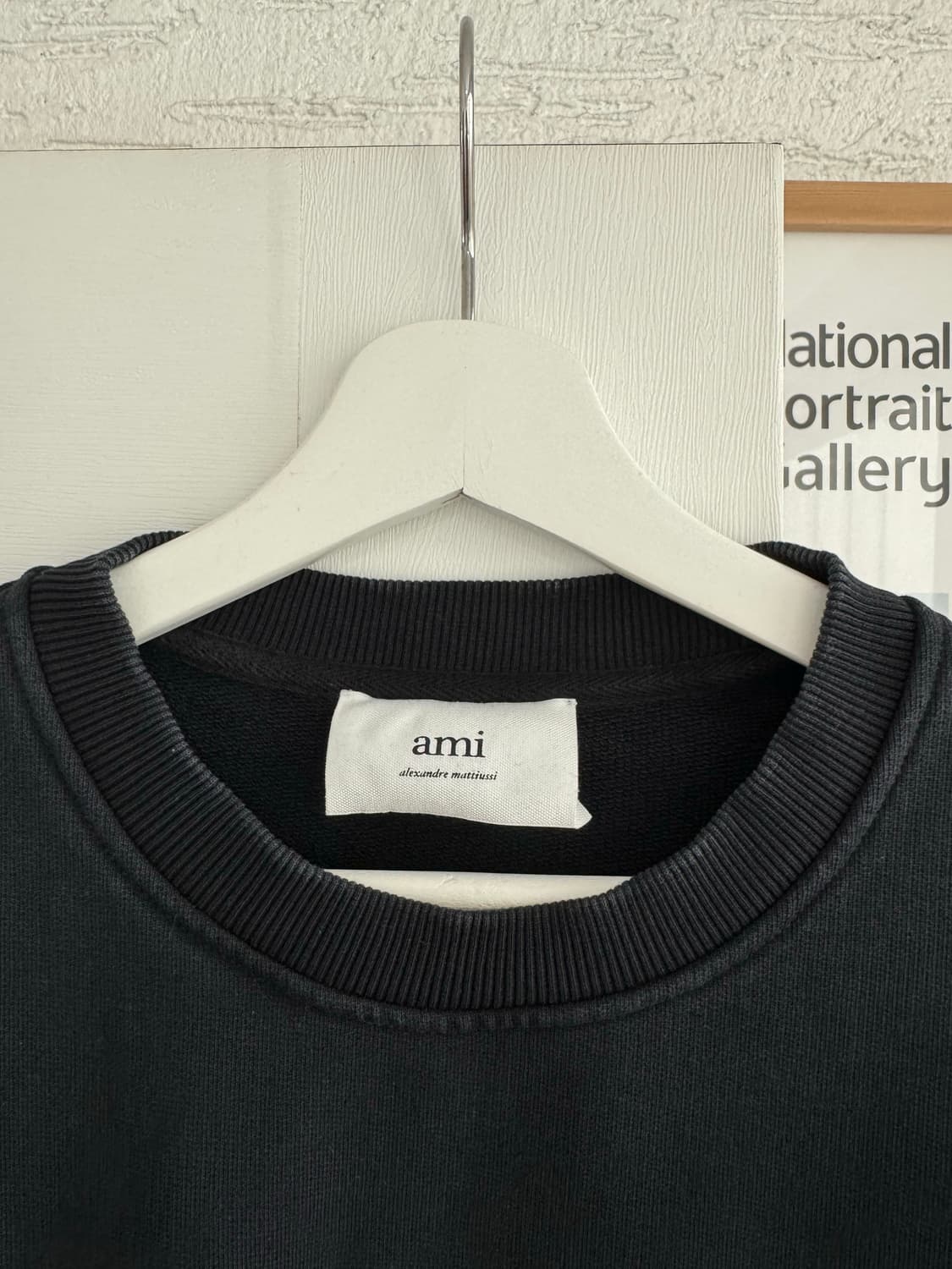 아미 ADC 스몰하트 맨투맨 XL 블랙 (삼성물산 정품) 상품이미지3