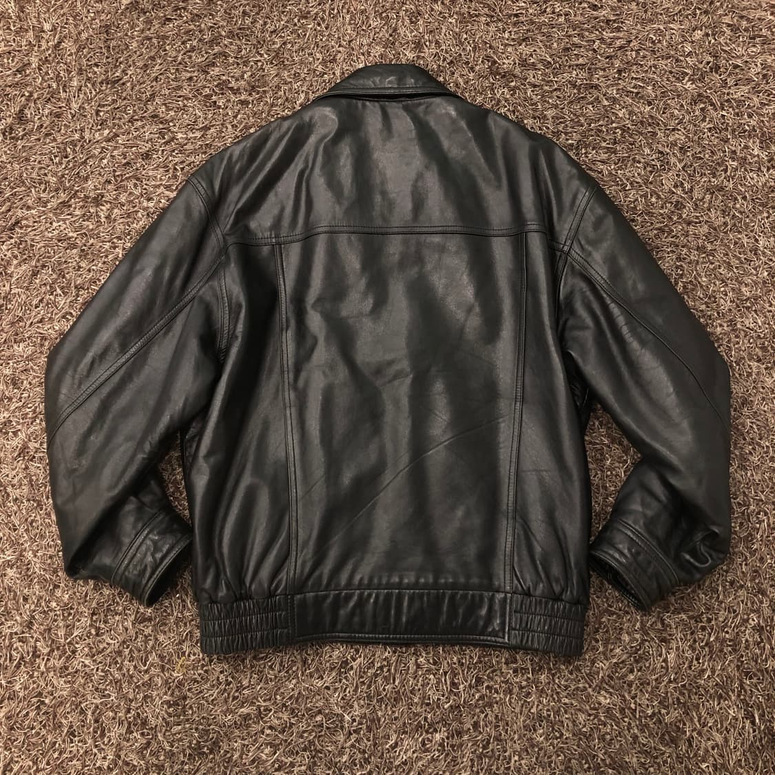 100 런던포그 양가죽 봄버 레더 가죽 자켓 상품이미지5