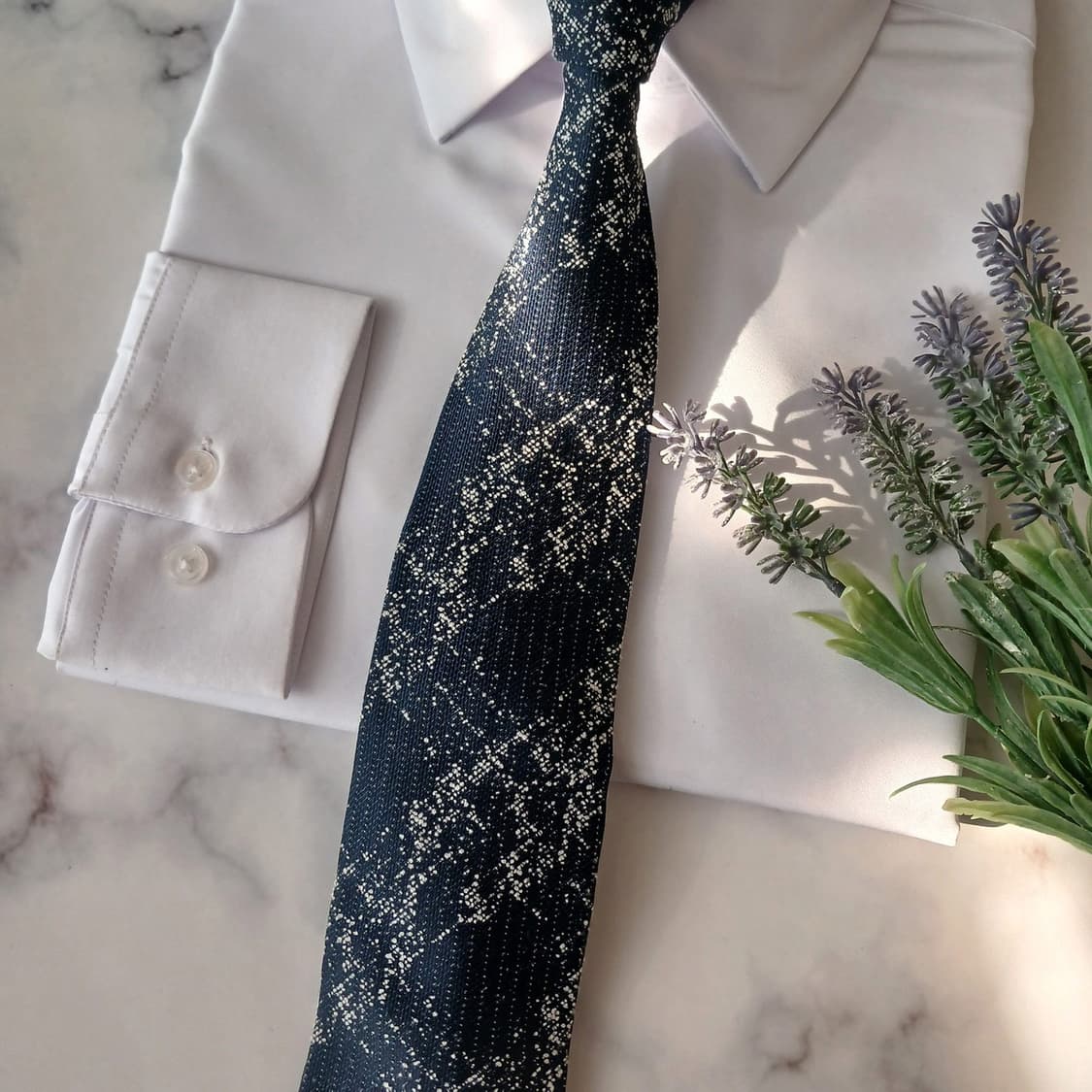 지오지아 스플래터 패턴 슬림 넥타이 7.8cm A+등급 A18986
 상품이미지4