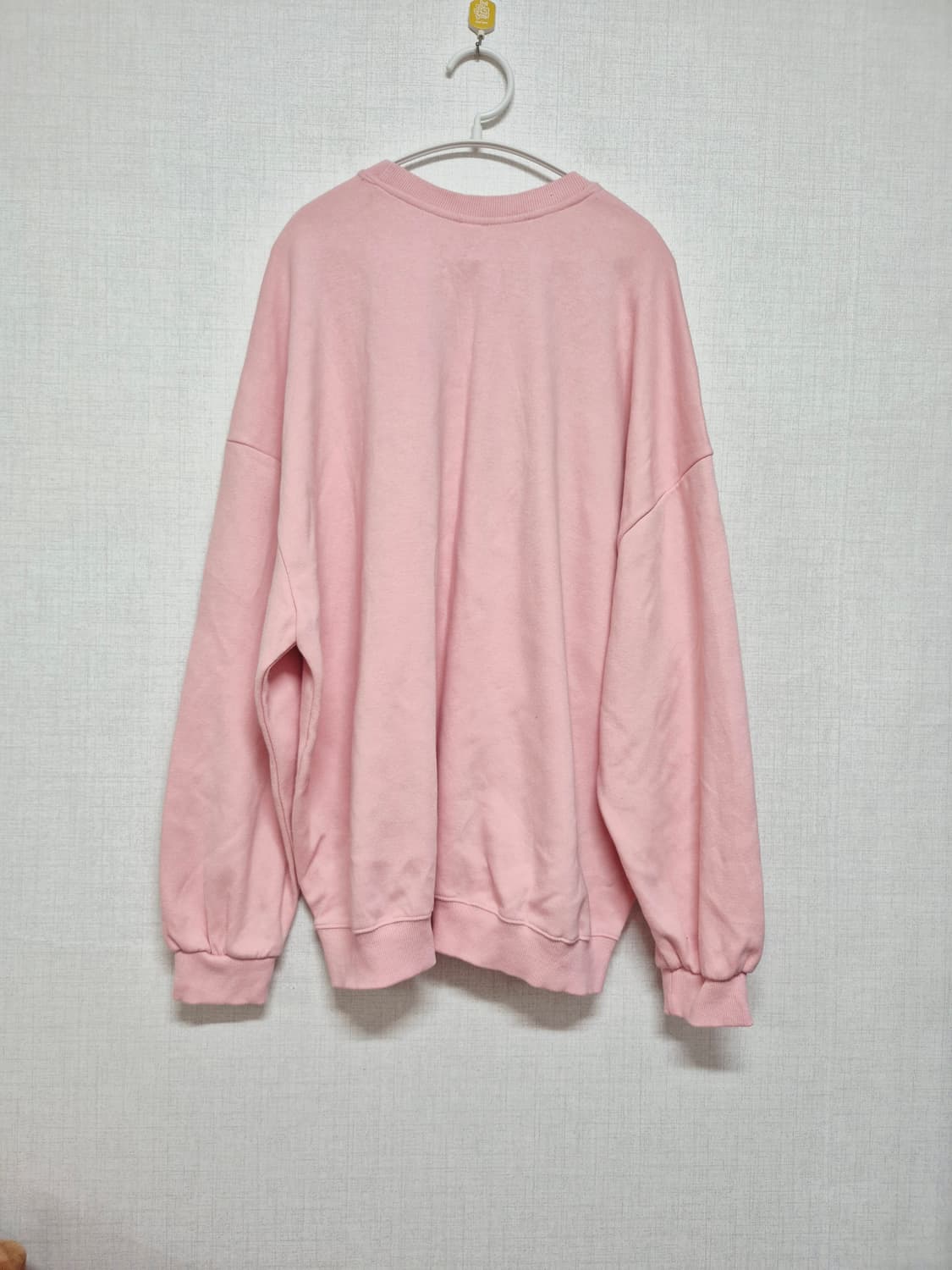 베이직 레터링 핑크 맨투맨 상품이미지2