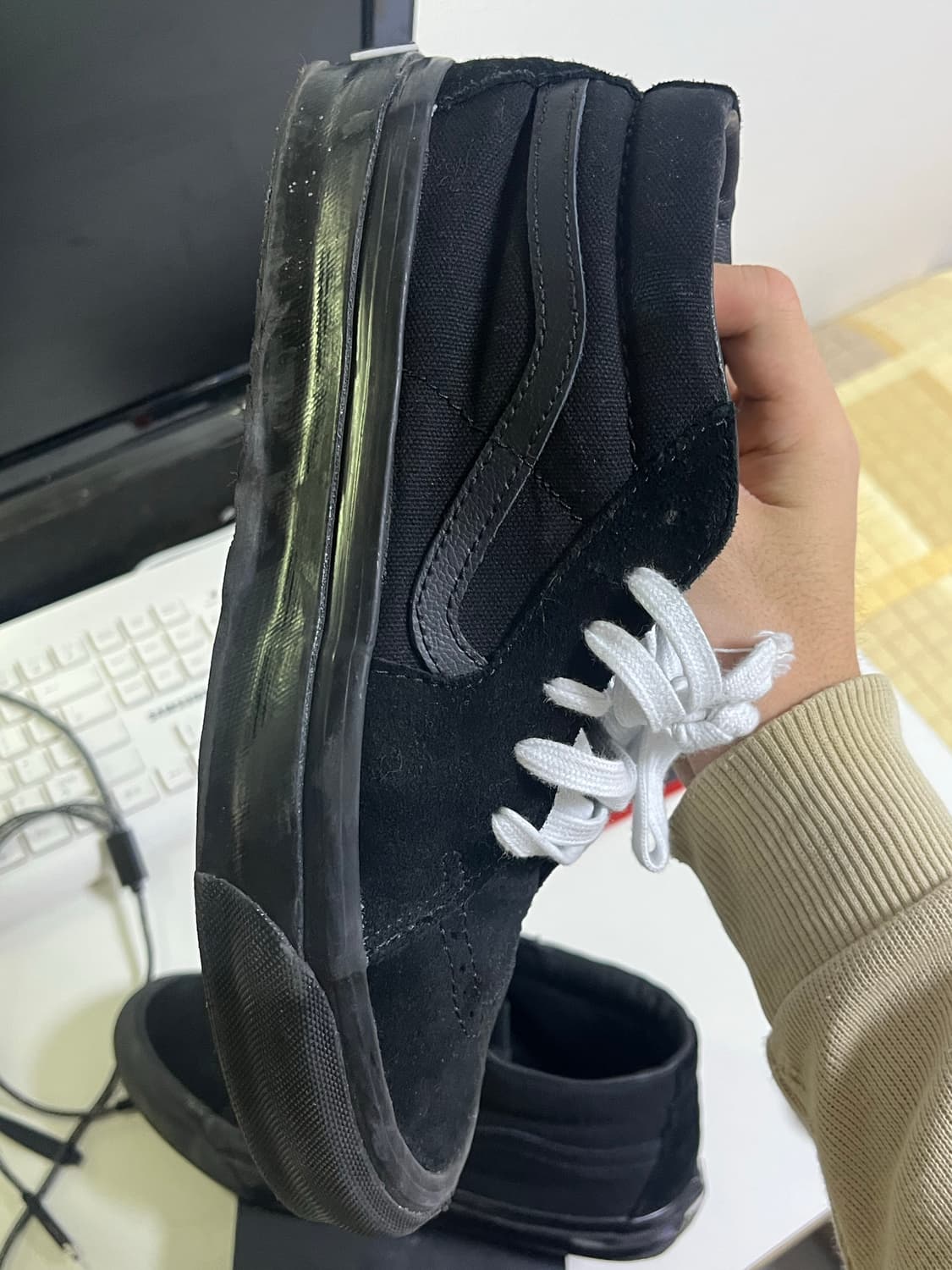 반스 스케이트미드 블랙 260 상품이미지8