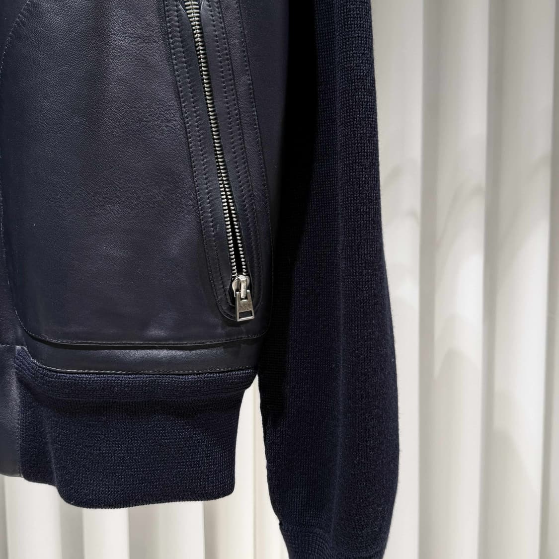 52 / 톰포드 레더 프론트 니트 자켓 상품이미지3