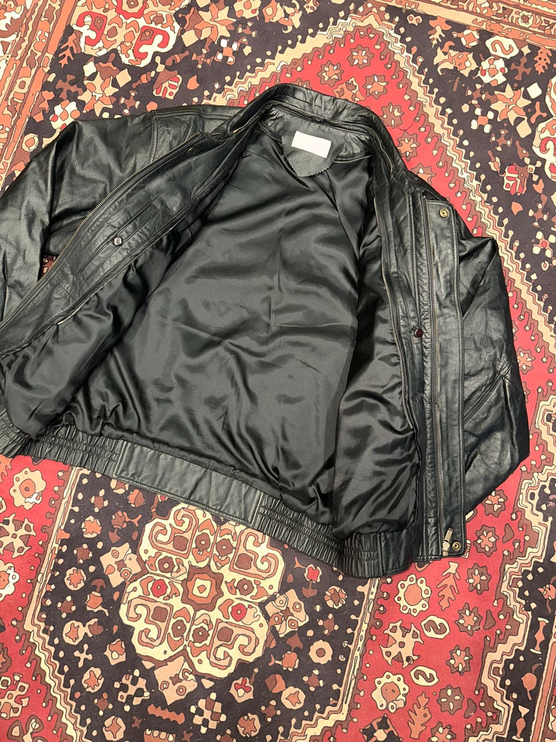 ( L-XL ) 가죽자켓 봄버자켓 레더자켓 항공점퍼 a2가죽자켓 상품이미지7