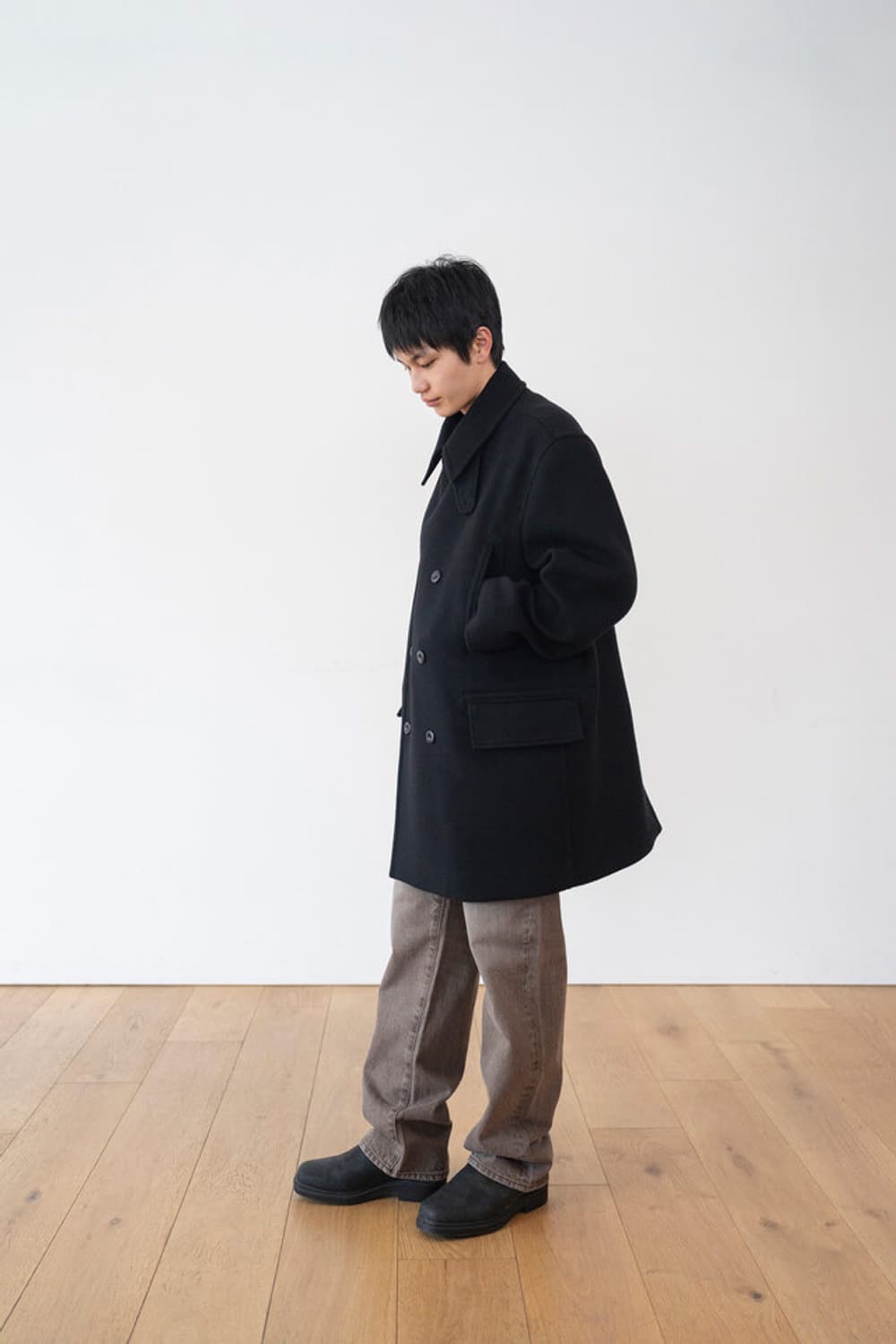 ham 피코트 블랙 1 상품이미지1