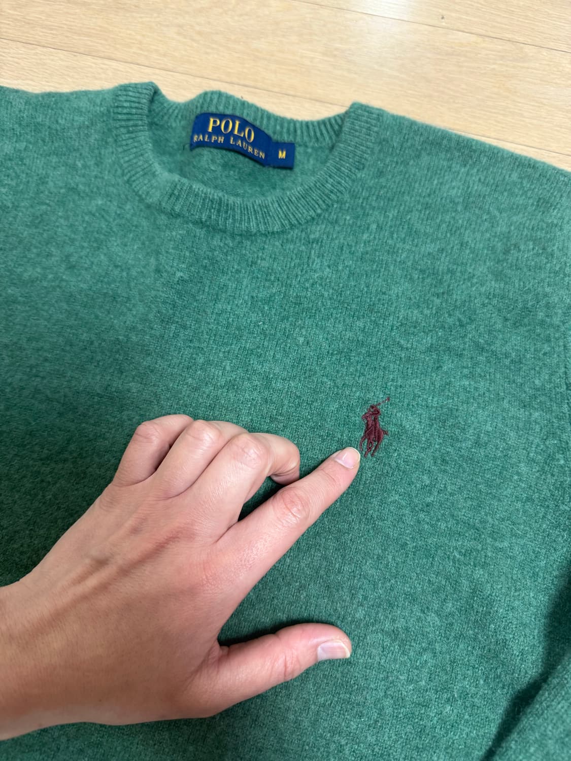 폴로 그린톤 램스울 니트 상품이미지1