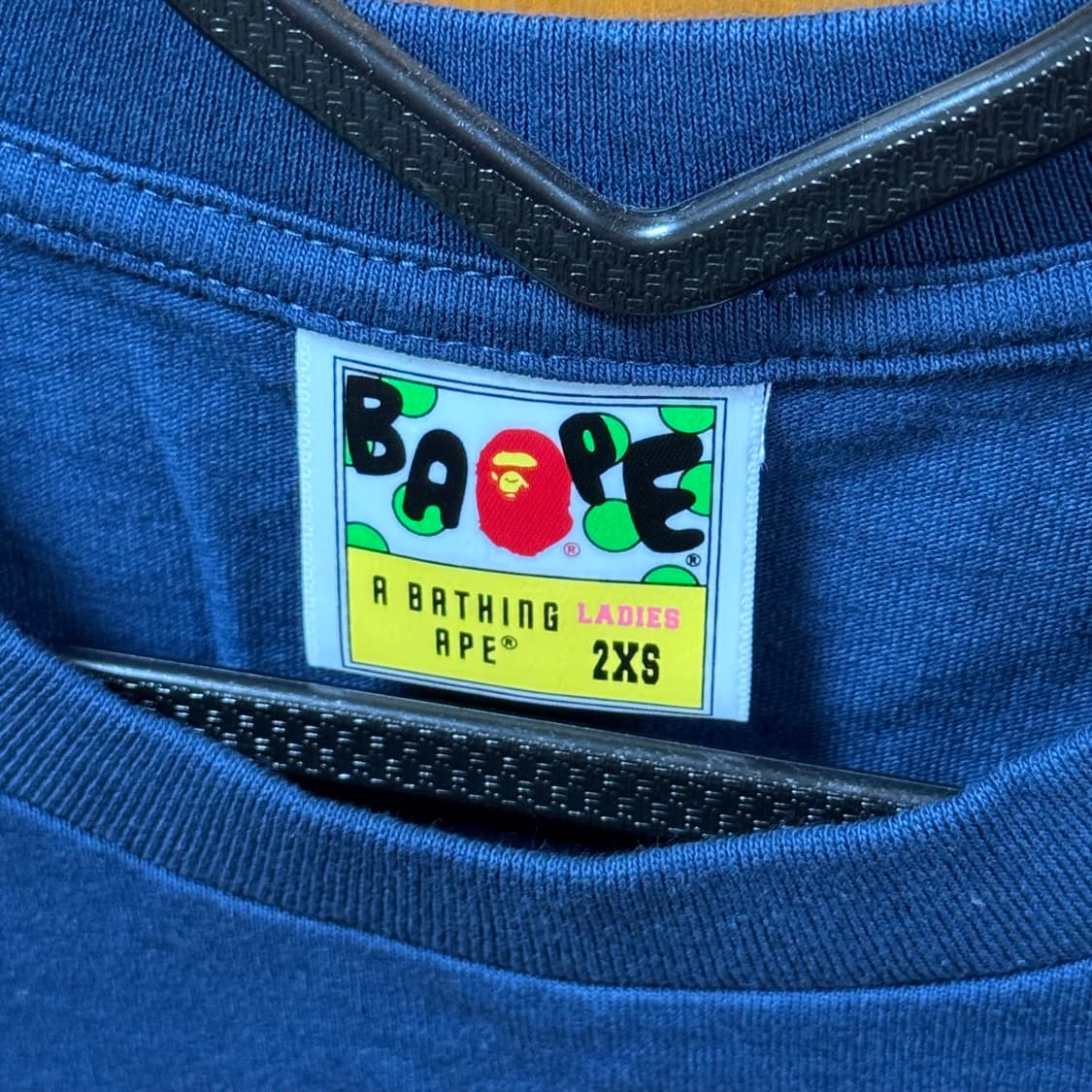 베이프 스트로베리 티셔츠 반팔 네이비 블루 XXS 2XS 상품이미지5