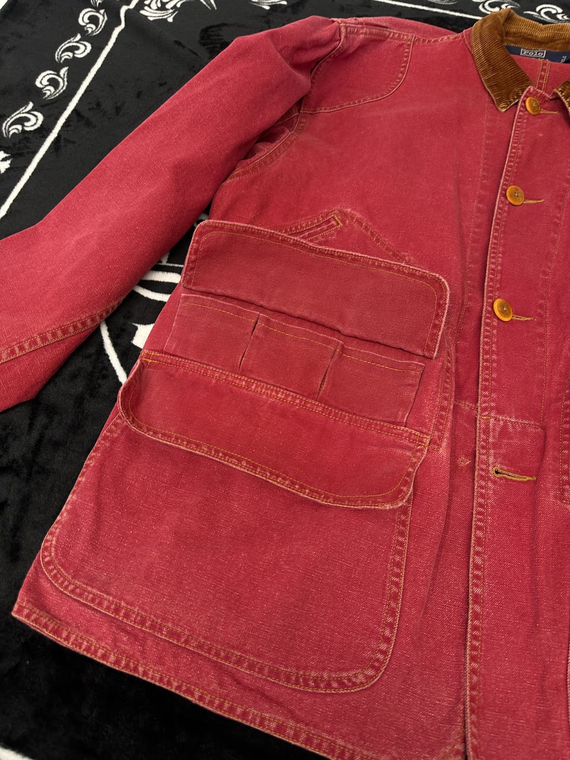 폴로 빈티지 코듀로이 칼라 캔버스 자켓 마젠타 상품이미지6