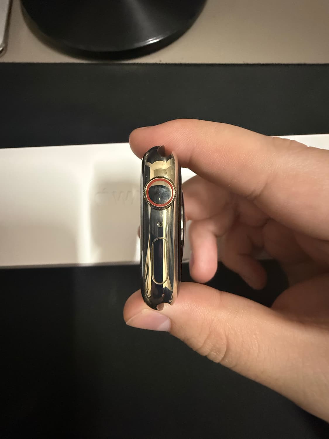 애플워치7 45mm 스테인리스 골드 셀룰러 배터리성능 100% 상품이미지3