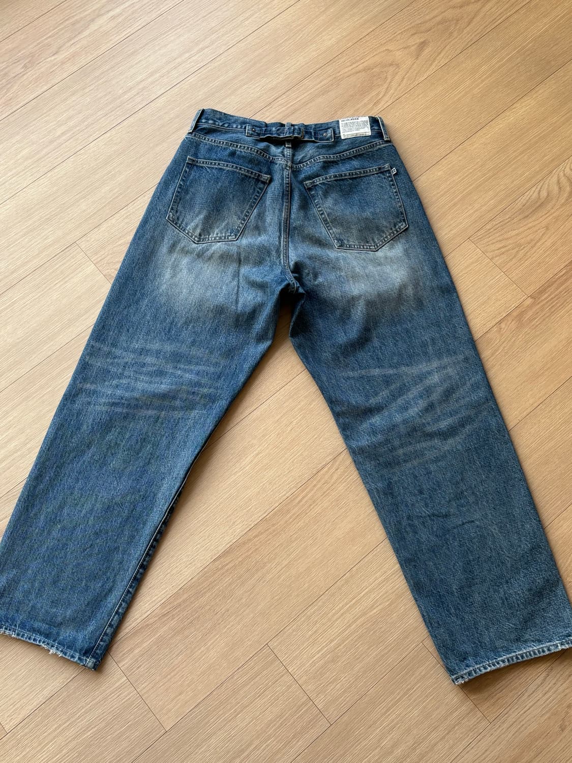 [30] 비헤비어 523L 셀비지 데님 워시드 블루 상품이미지7