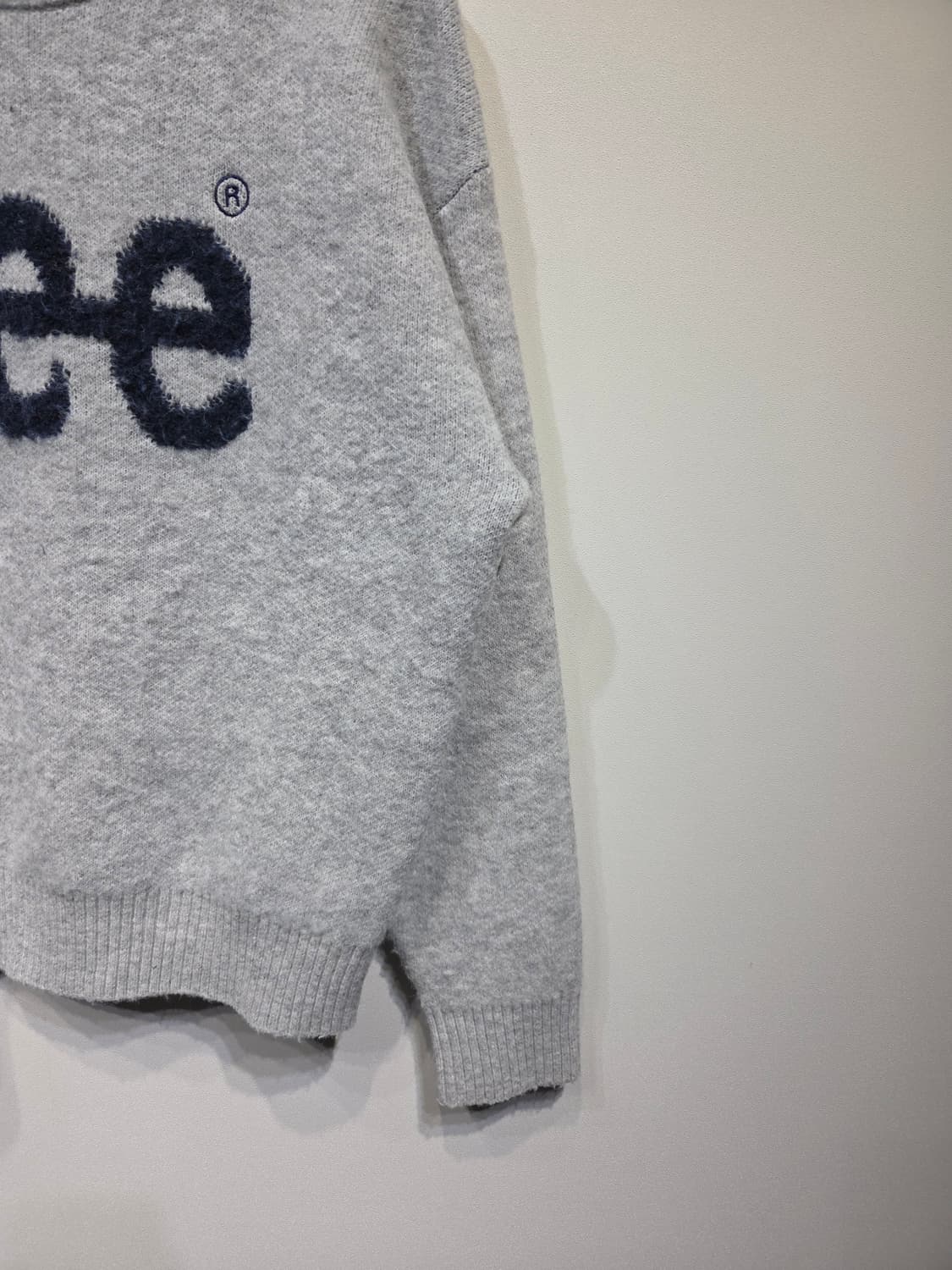 Lee 리 빅 로고 부클 니트 상품이미지5