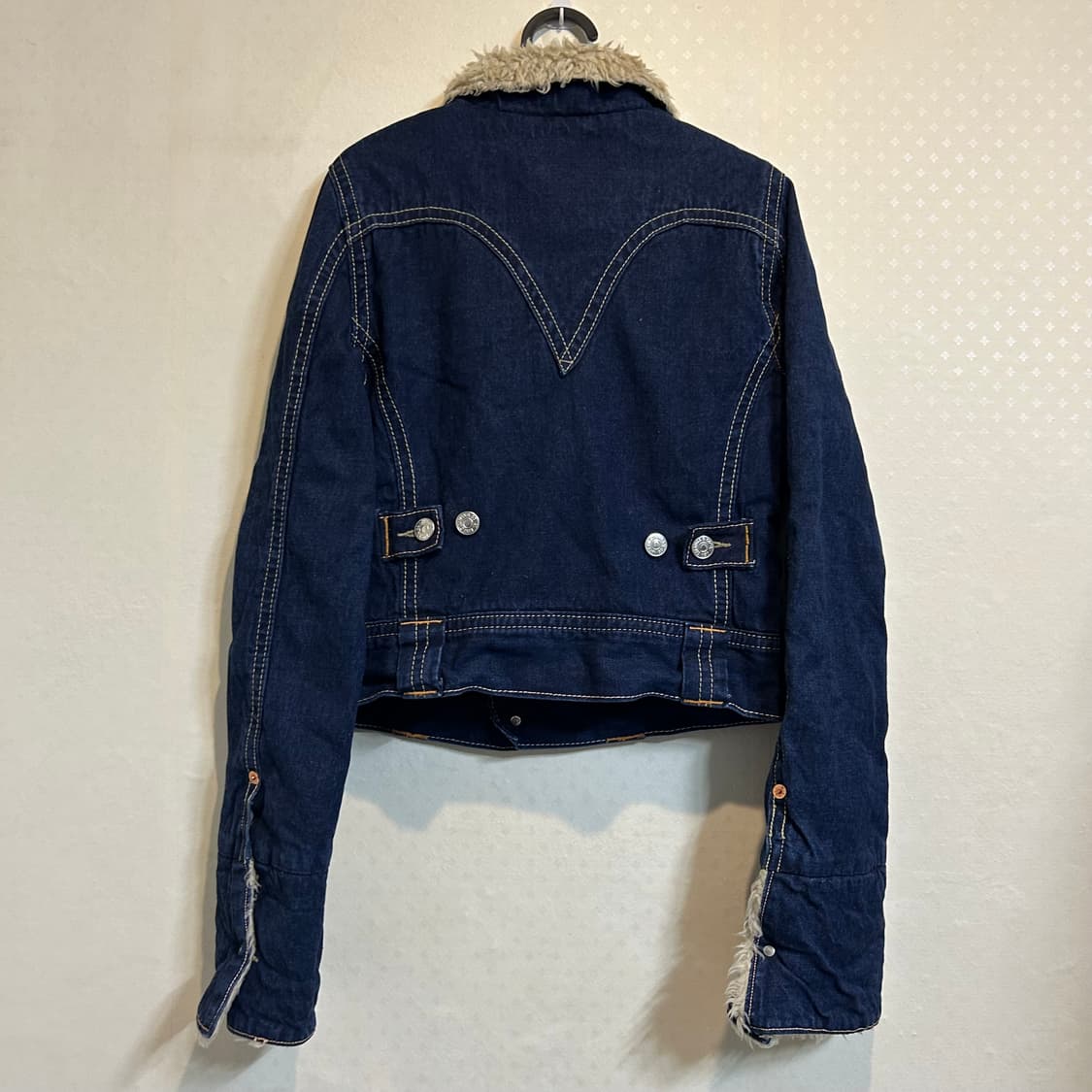 리바이스 양털 쉐르파 블루종 점퍼 생지 데님 청자켓 95 M  상품이미지6