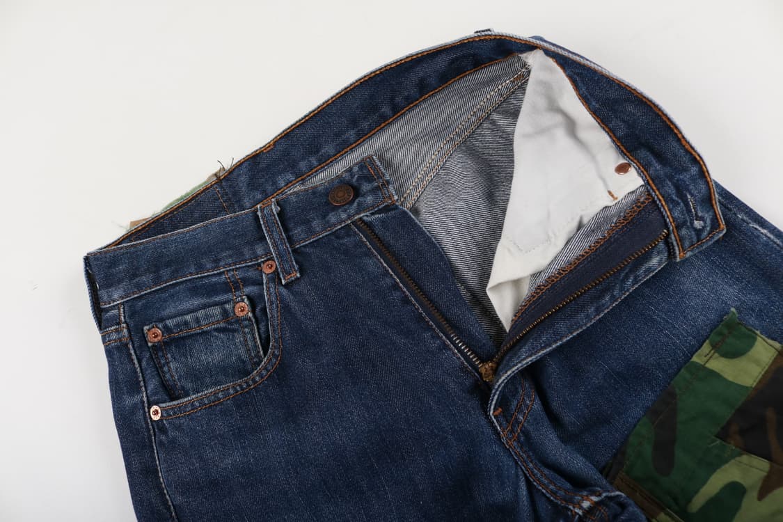 [27~28인치] 리바이스 리메이크 패치워크 데님팬츠 상품이미지4