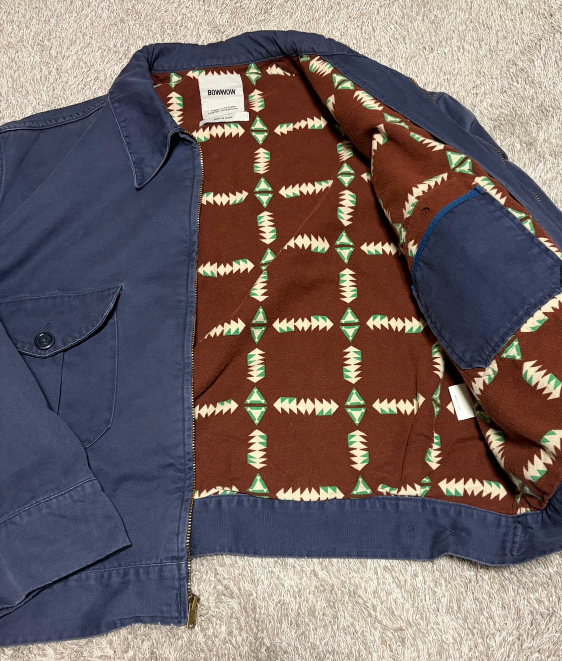 바우와우 블루 워커 자켓 재킷 XXL 상품이미지2