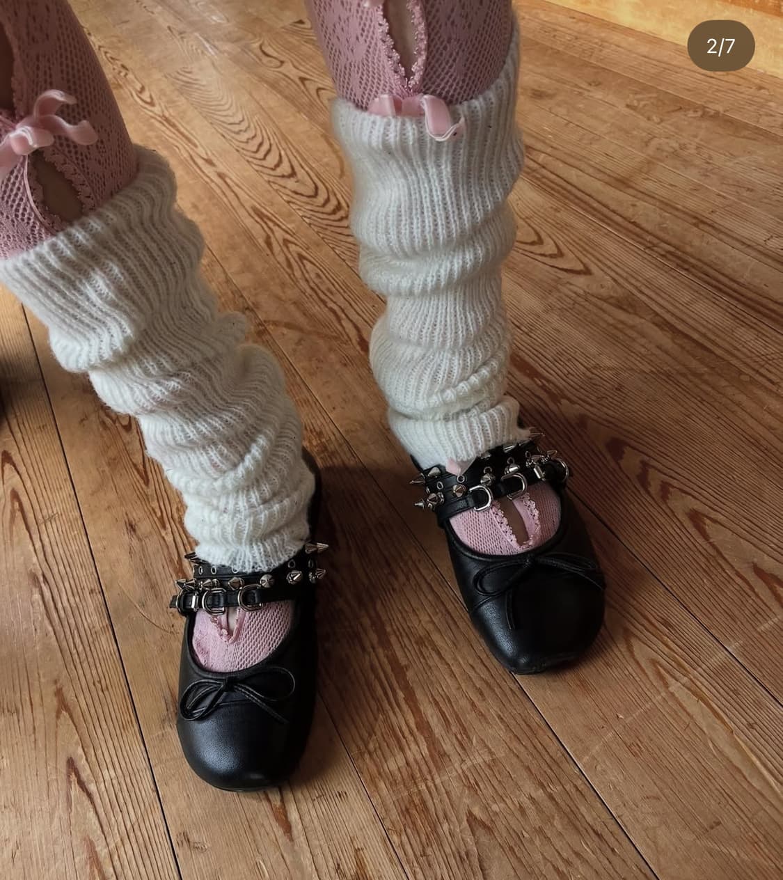 Abra spike ballerina flats 아브라 스터드 플랫 슈즈 상품이미지1