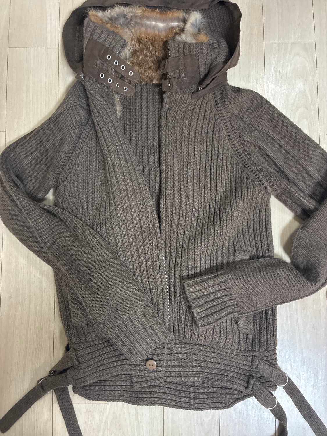 빈티지 퍼 가디건 상품이미지1