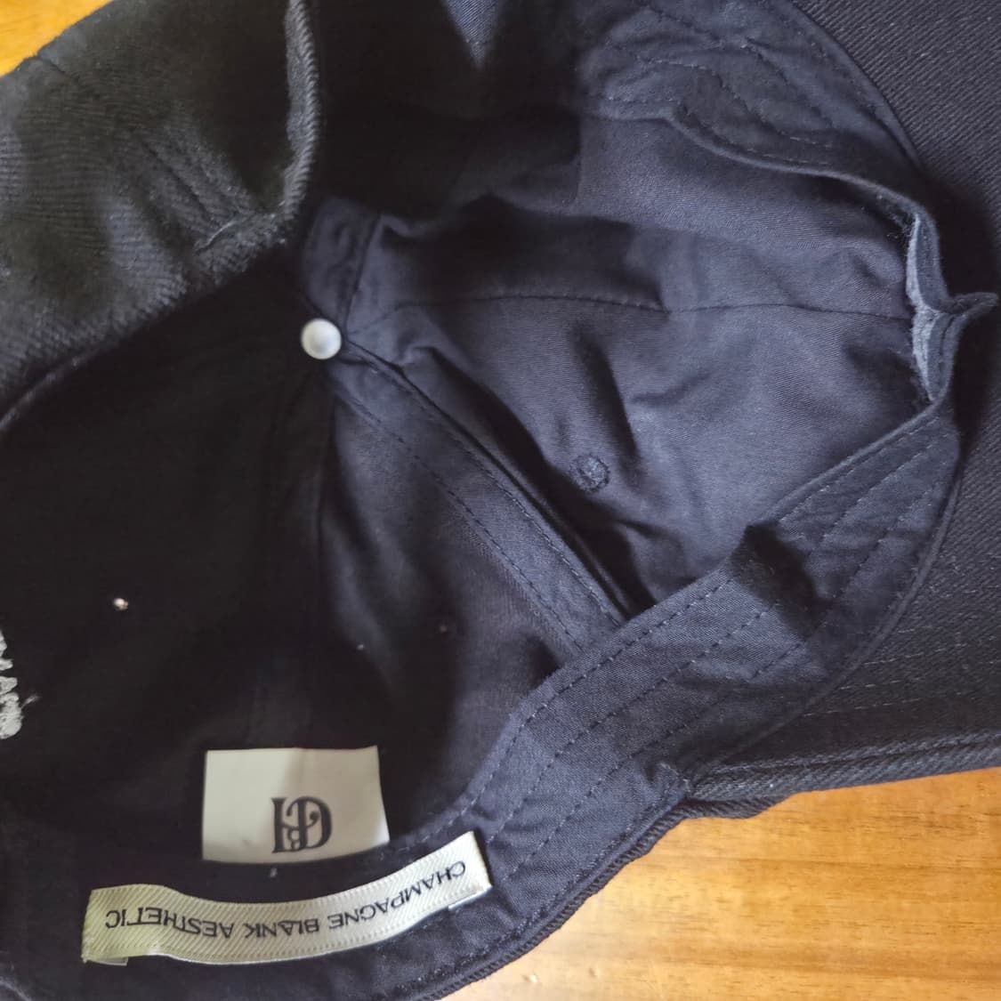 샴페인 블랭크  볼캡 블랙 Star cap Black 상품이미지2