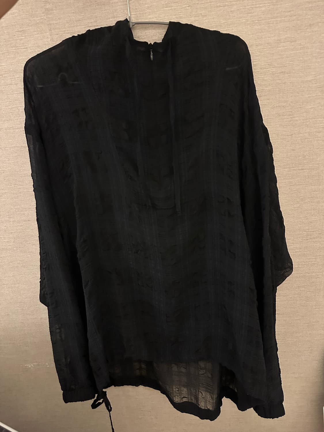 유스 우븐 후드 블랙 L사이즈 상품이미지2