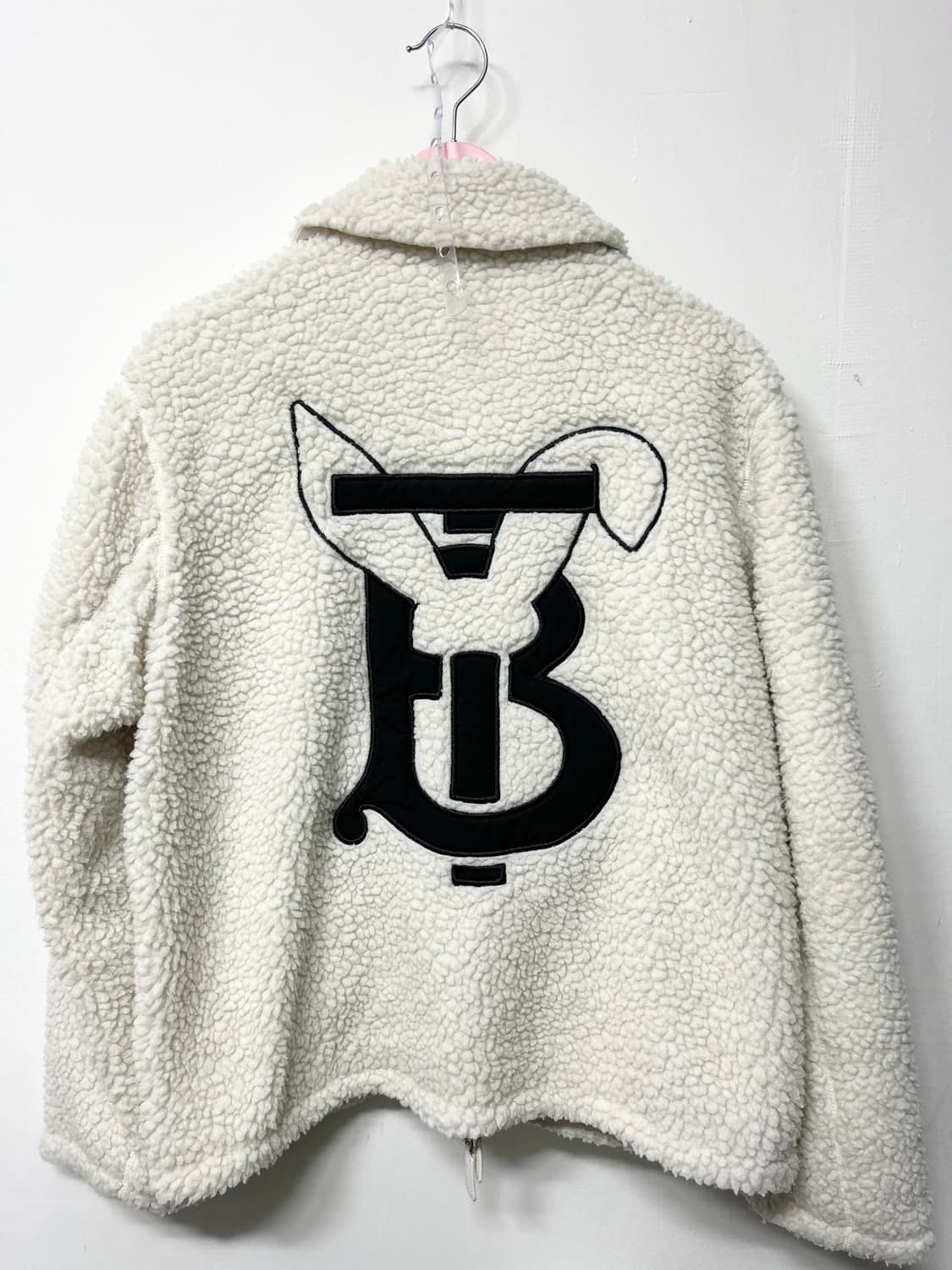 [정품] 버버리  TB 로고 셰르파 카시미어 플리스 재킷 (38사이즈) 상품이미지4