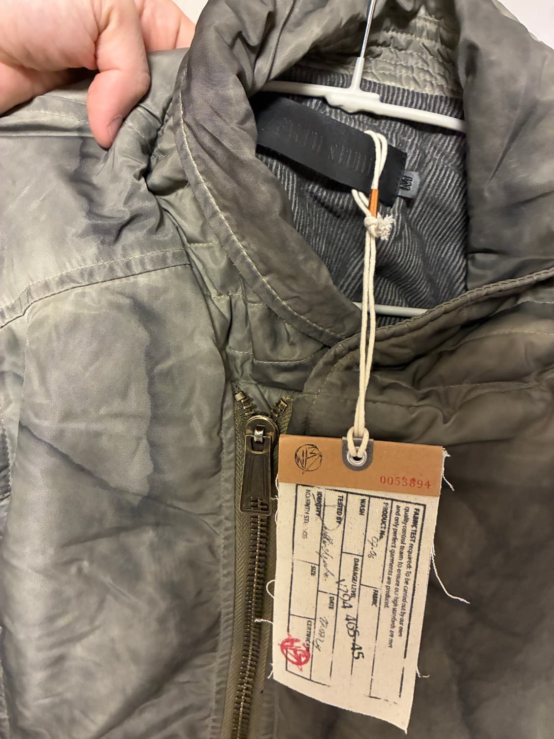 NO FAITH STUDIOS Asymmetrical 봄버 자켓 상품이미지2