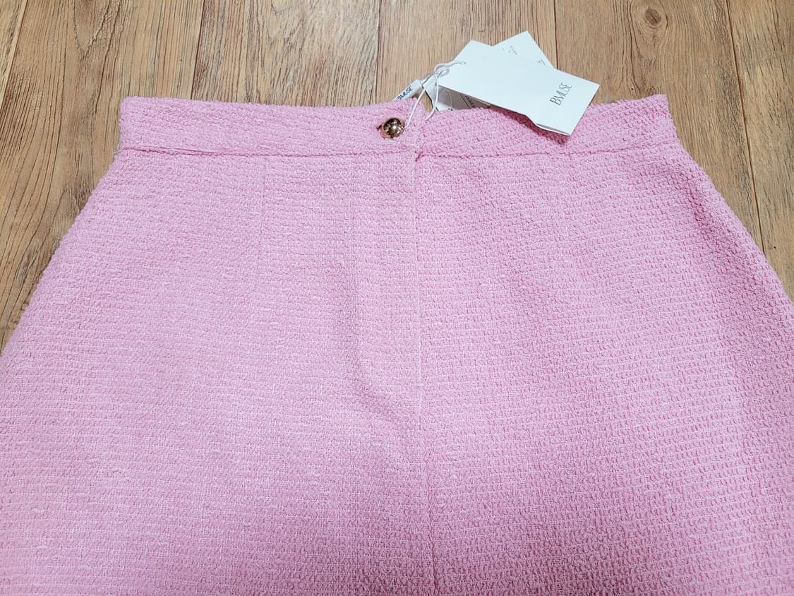 비뮤즈(B.MUSE) 베뉴엣 핑크 헤르만 트위드스커트 66 새상품 상품이미지2