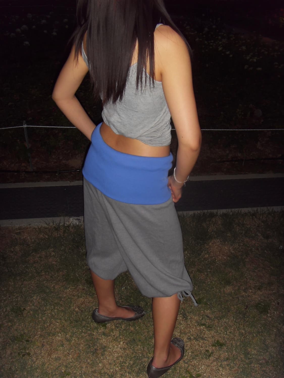Foldover capris (blue) 상품이미지2